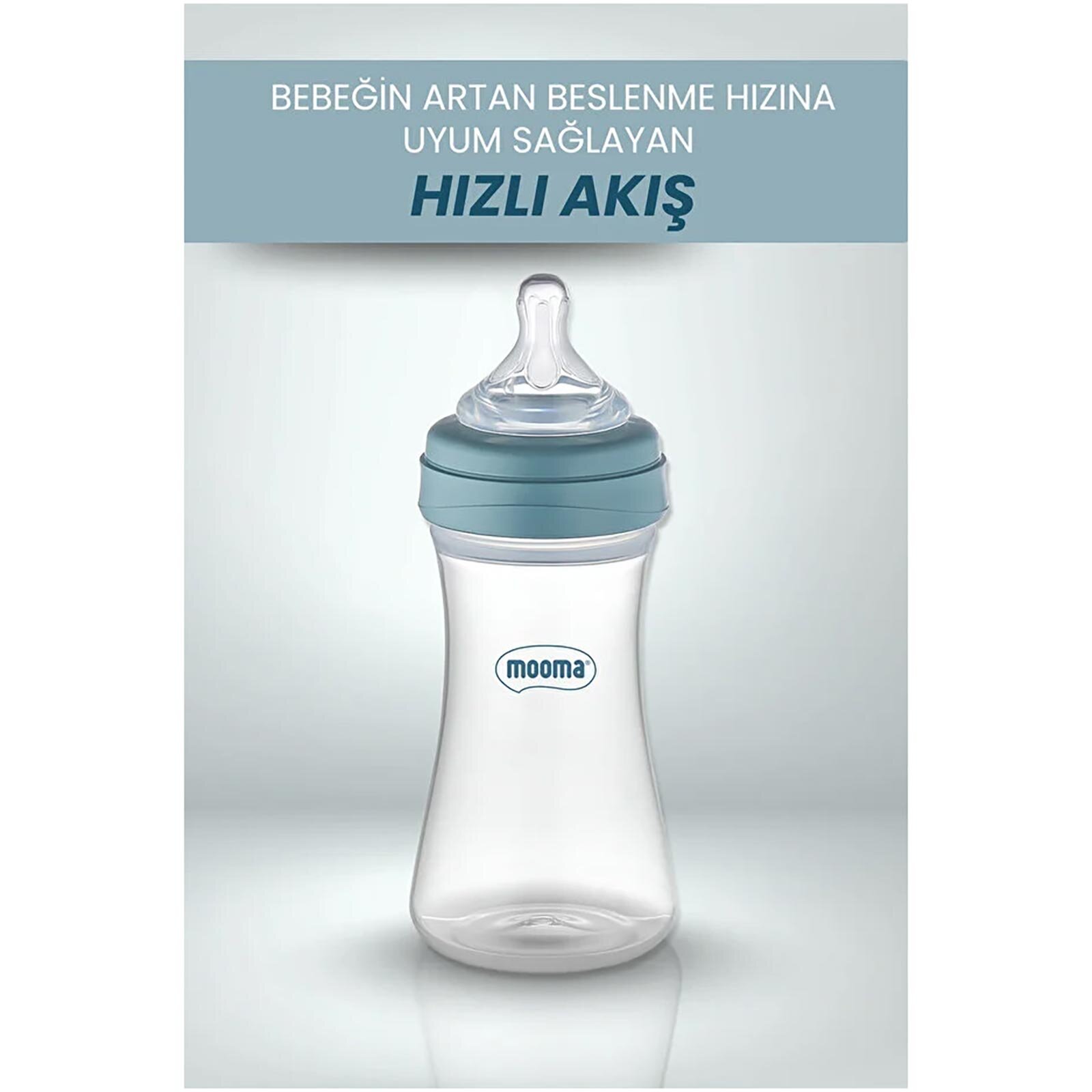 Kindy Biberon 250 ml 18+ Ay Hızlı Akış Pastel Mavi Kindy Biberon 250 ml 18+ Ay Hızlı Akış Pastel Mavi