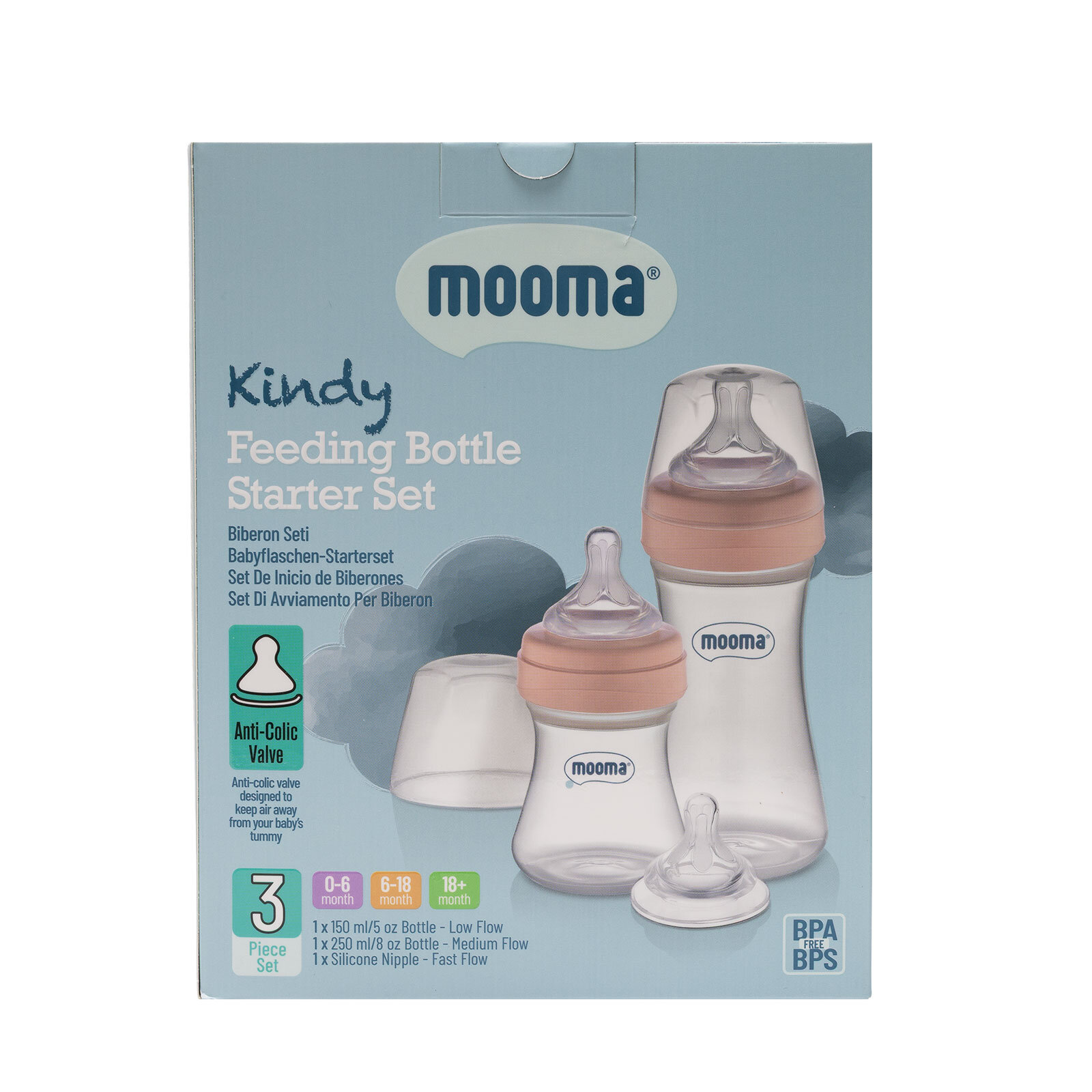 Kındy Biberon Başlangıç Seti Gül Kurusu