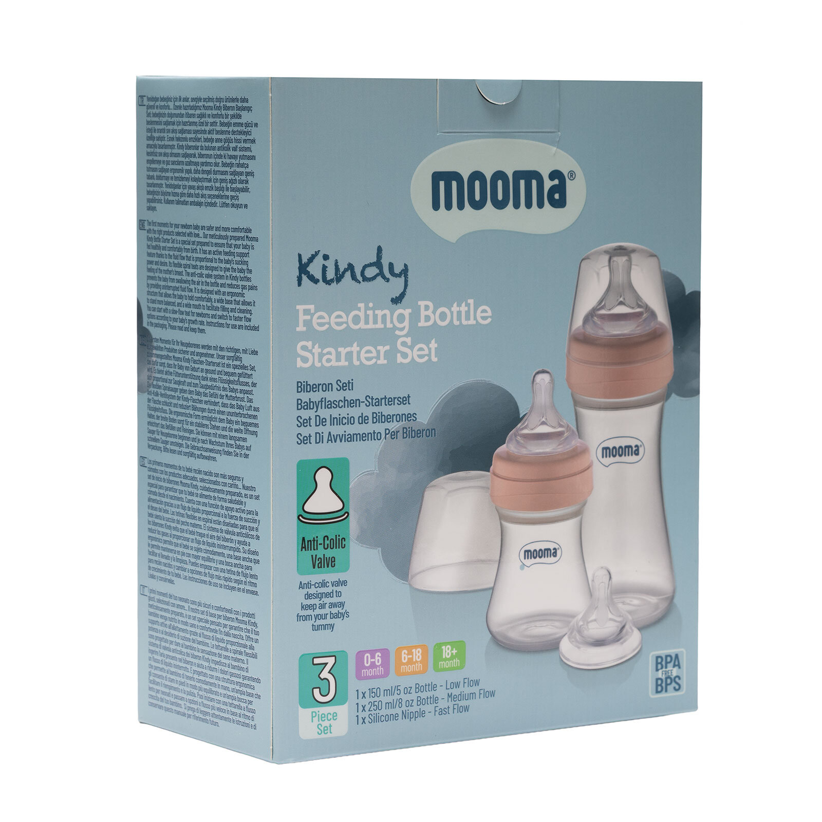 Kındy Biberon Başlangıç Seti Gül Kurusu