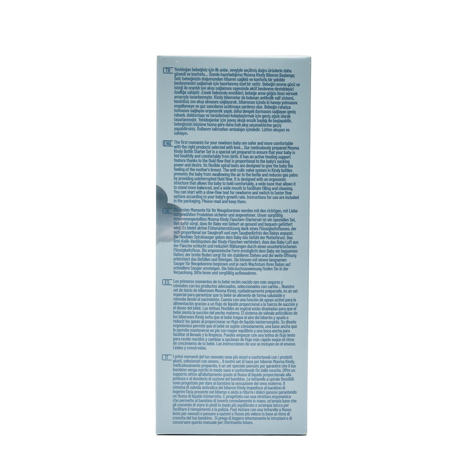 Kındy Biberon Başlangıç Seti Pastel Mavi