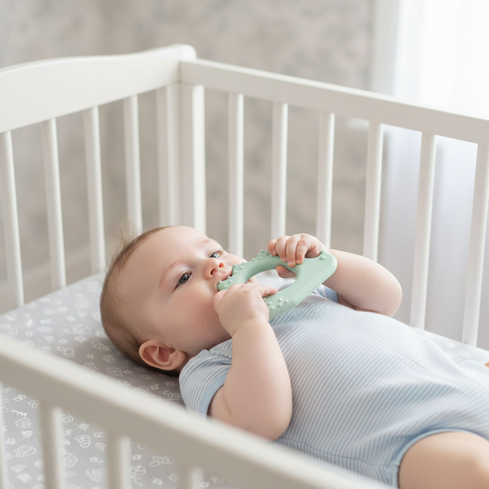 Kirpi Silikon Diş Kaşıyıcı Yeşil