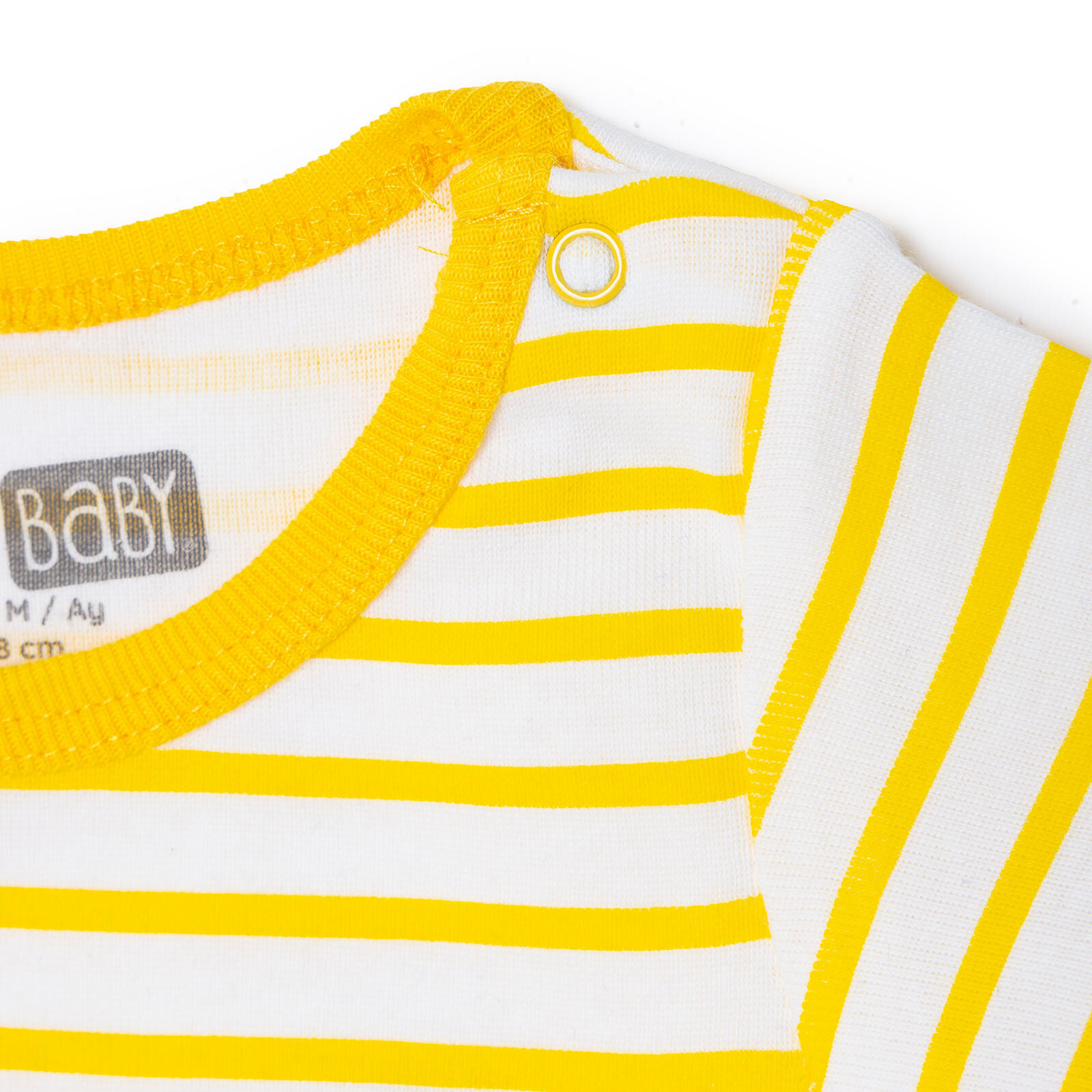 Erkek Bebek Kısa Kol Body Çıtçıtlı Yaka Kısa Kol