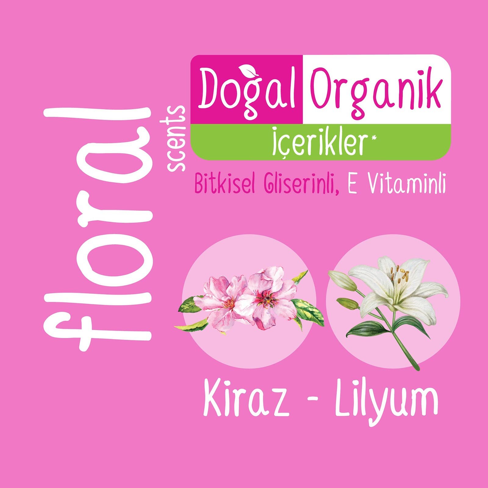 Kişisel Bakım Islak Havlu Floral 100 Adet