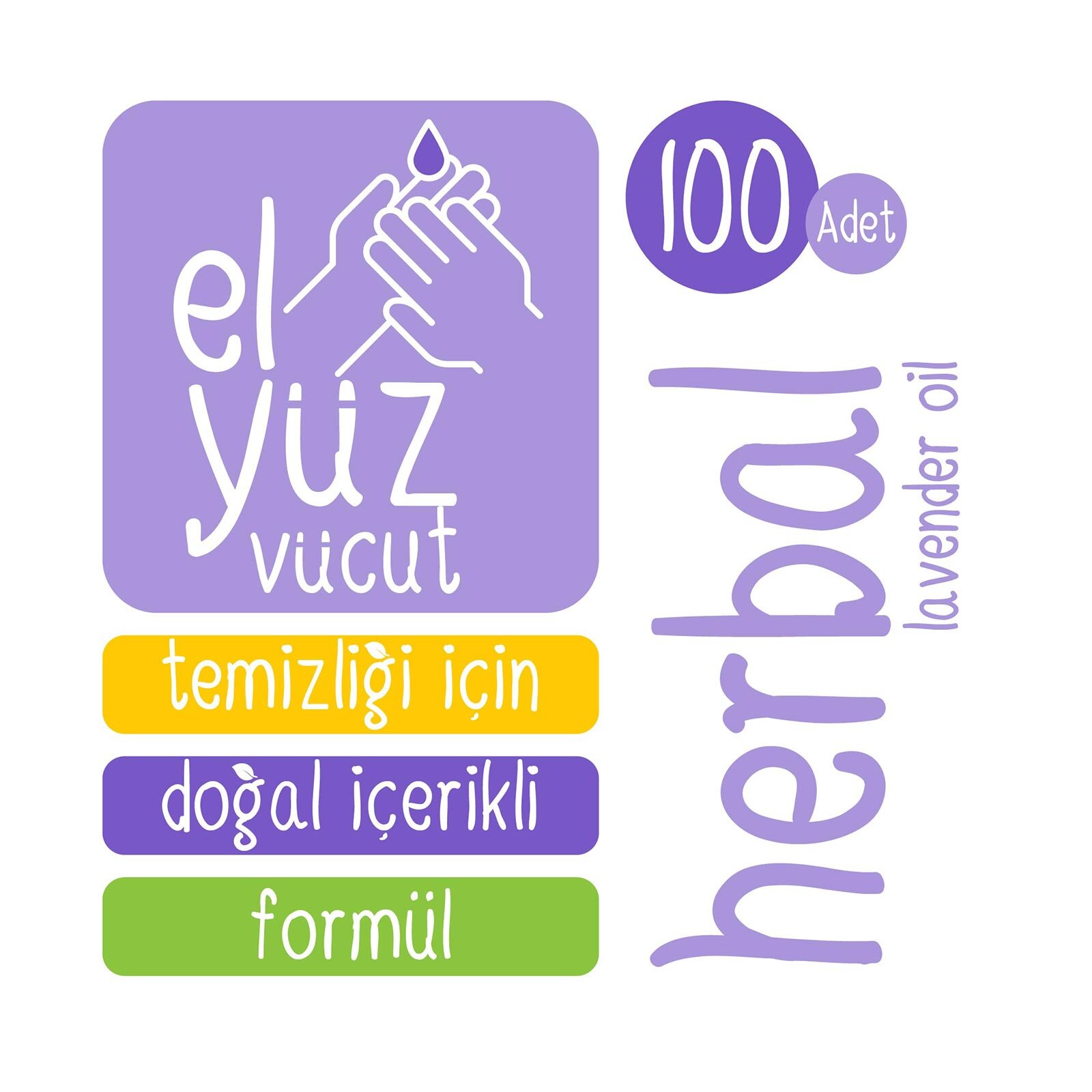 Kişisel Bakım Islak Havlu Herbal 100 Adet