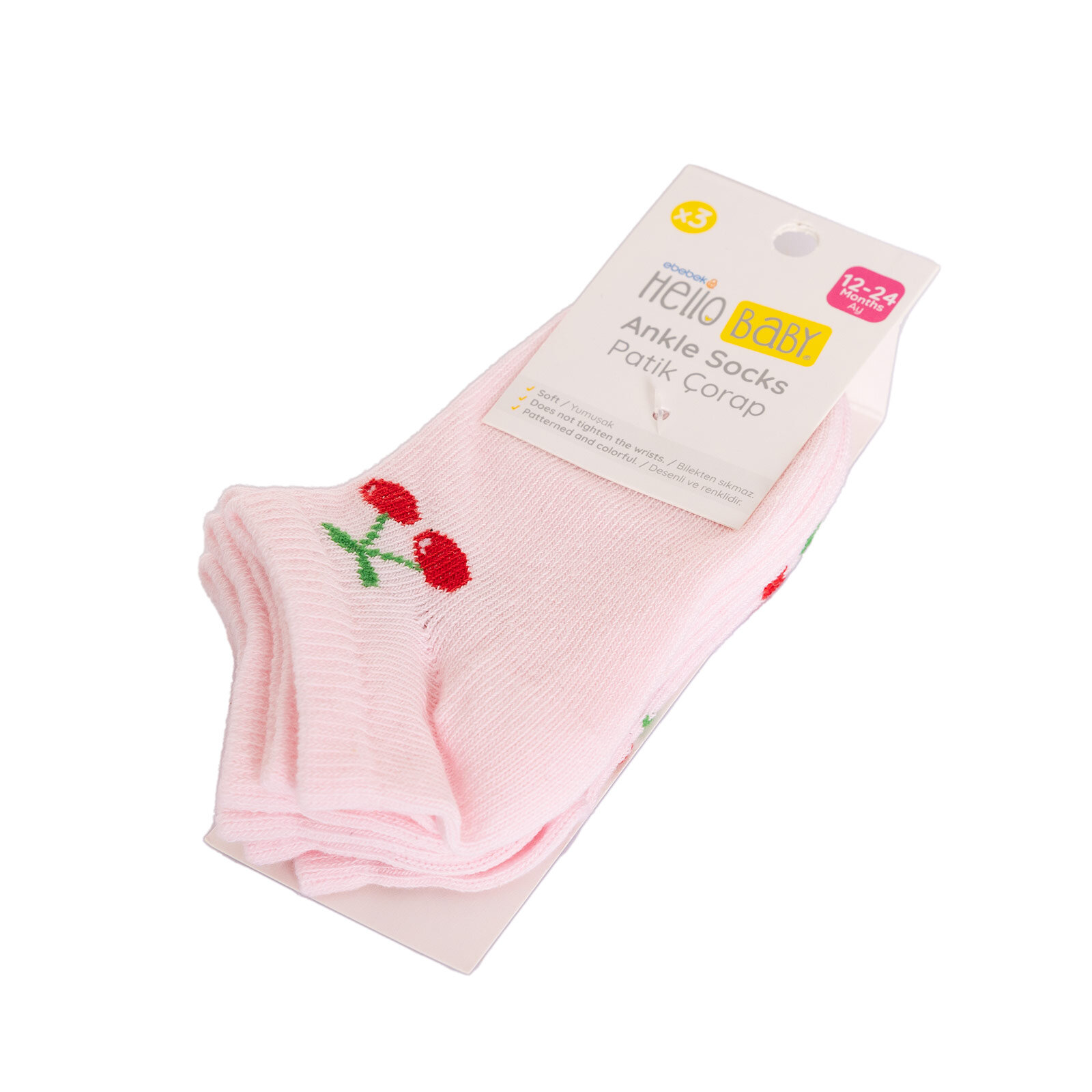Kız 3'lü Bilek Çorap Kız Bebek