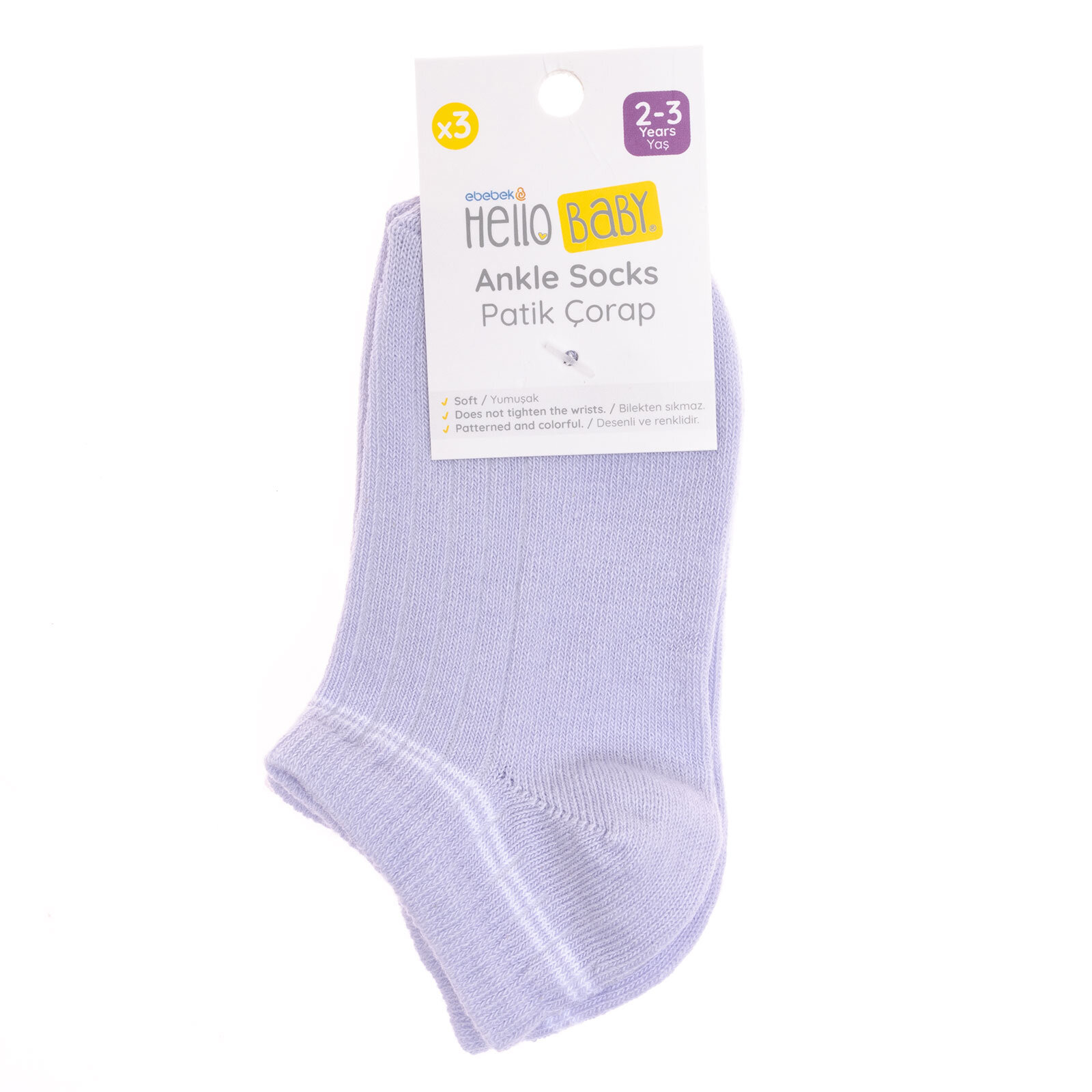 Kız 3'lü Bilek Çorap Kız Bebek
