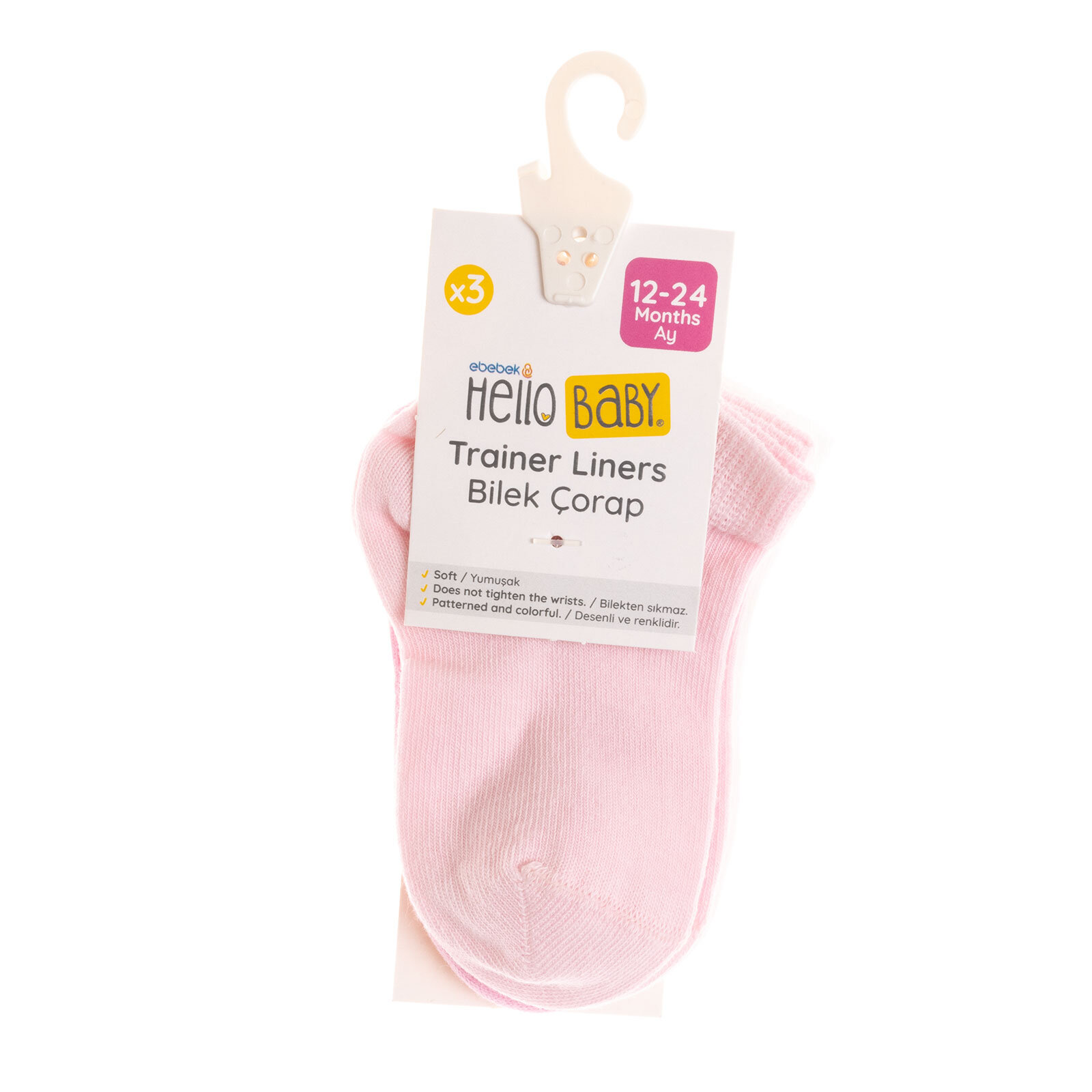 Kız 3'lü Bilek Çorap Kız Bebek