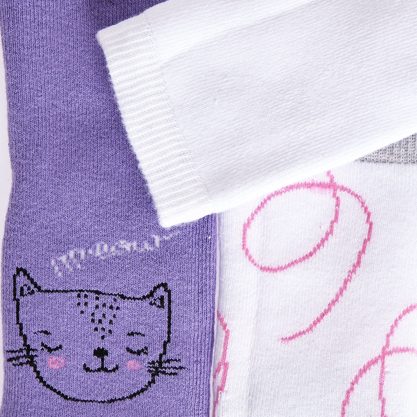 Kız 3lü Havlu Çorap Kız Bebek