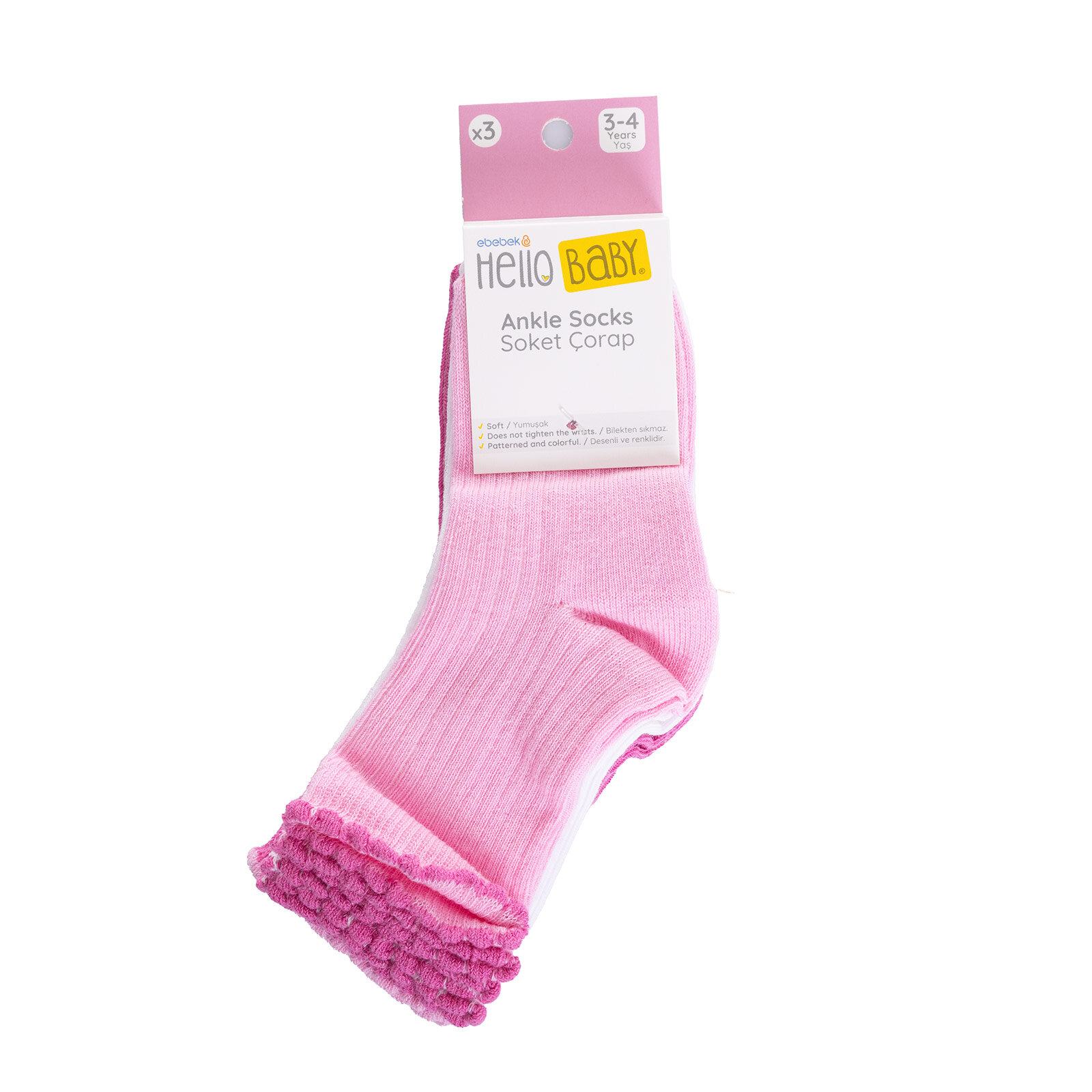 Kız 3lü Soket Çorap Kız Bebek Kız 3lü Soket Çorap Kız Bebek