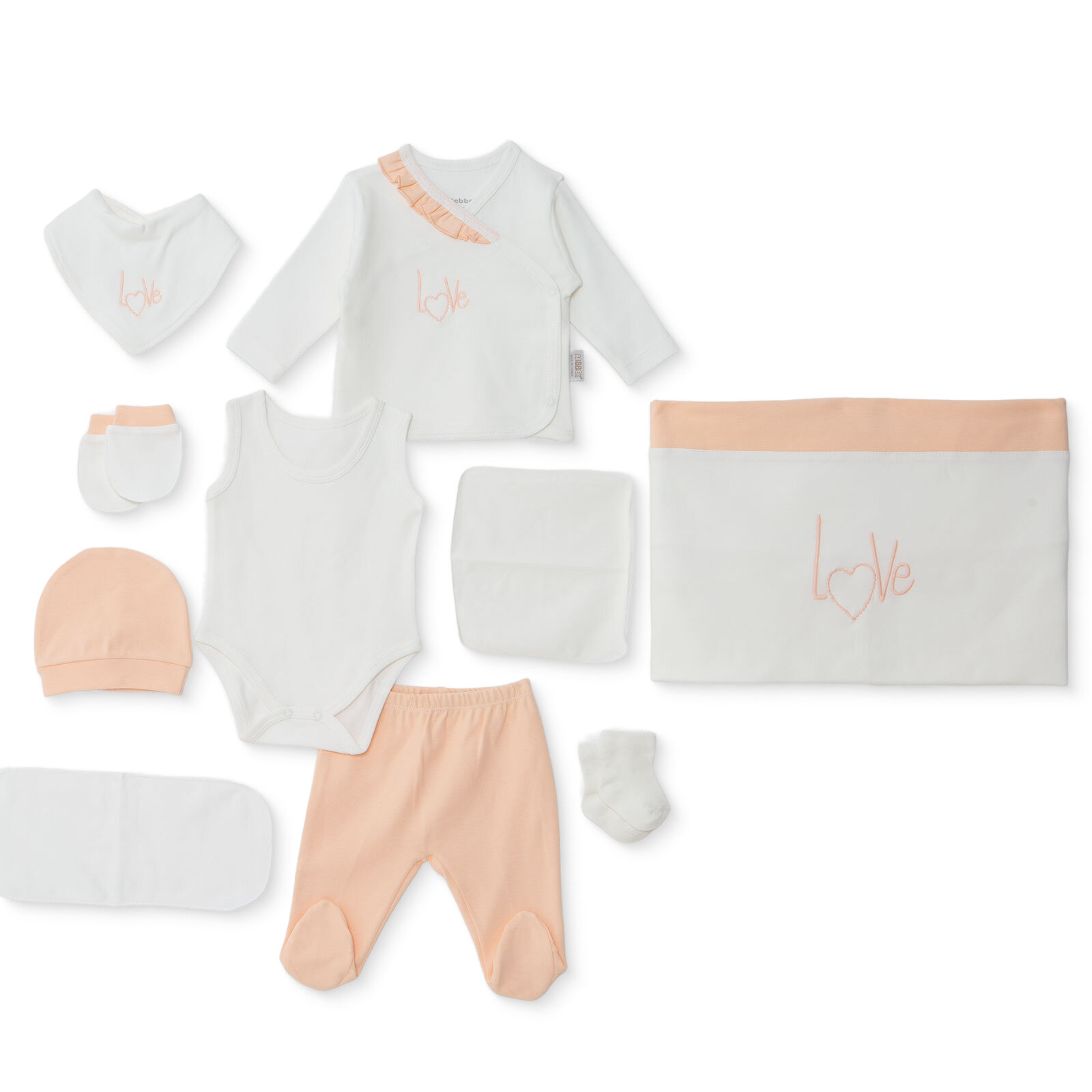 Kız Bebek 10'lu Hastane Çıkışı İnterlok V Yaka Uzun Kol Patikli Kız Bebek 10'lu Hastane Çıkışı İnterlok V Yaka Uzun Kol Patikli