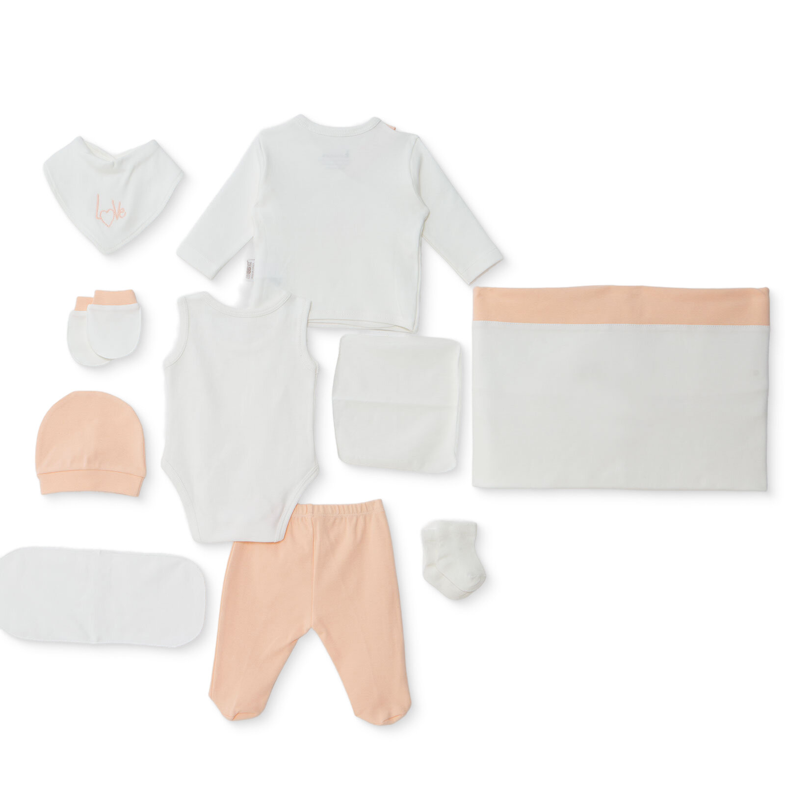 Kız Bebek 10'lu Hastane Çıkışı İnterlok V Yaka Uzun Kol Patikli Kız Bebek 10'lu Hastane Çıkışı İnterlok V Yaka Uzun Kol Patikli