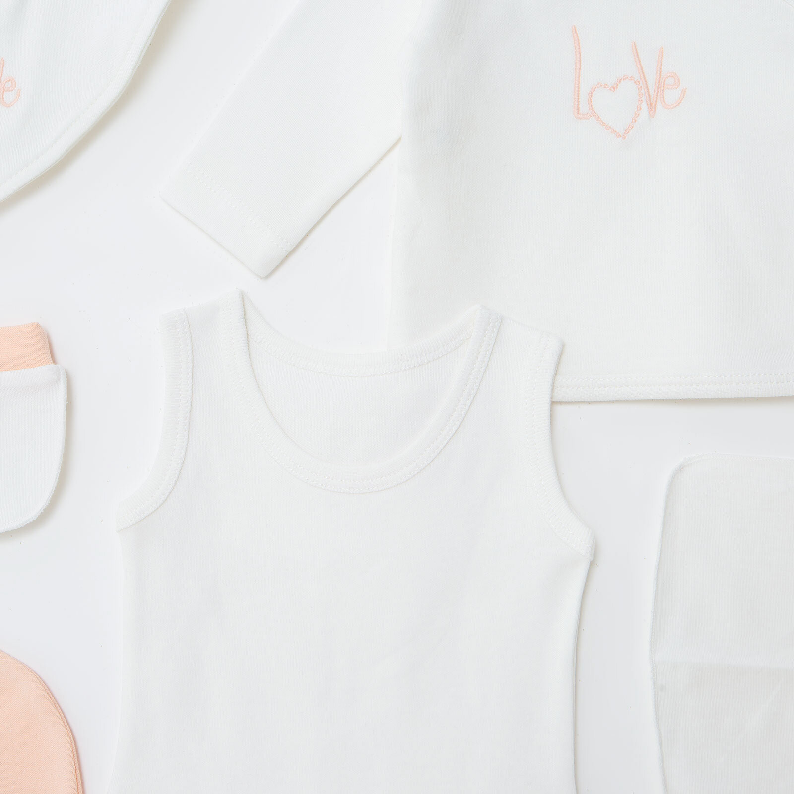 Kız Bebek 10'lu Hastane Çıkışı İnterlok V Yaka Uzun Kol Patikli Kız Bebek 10'lu Hastane Çıkışı İnterlok V Yaka Uzun Kol Patikli