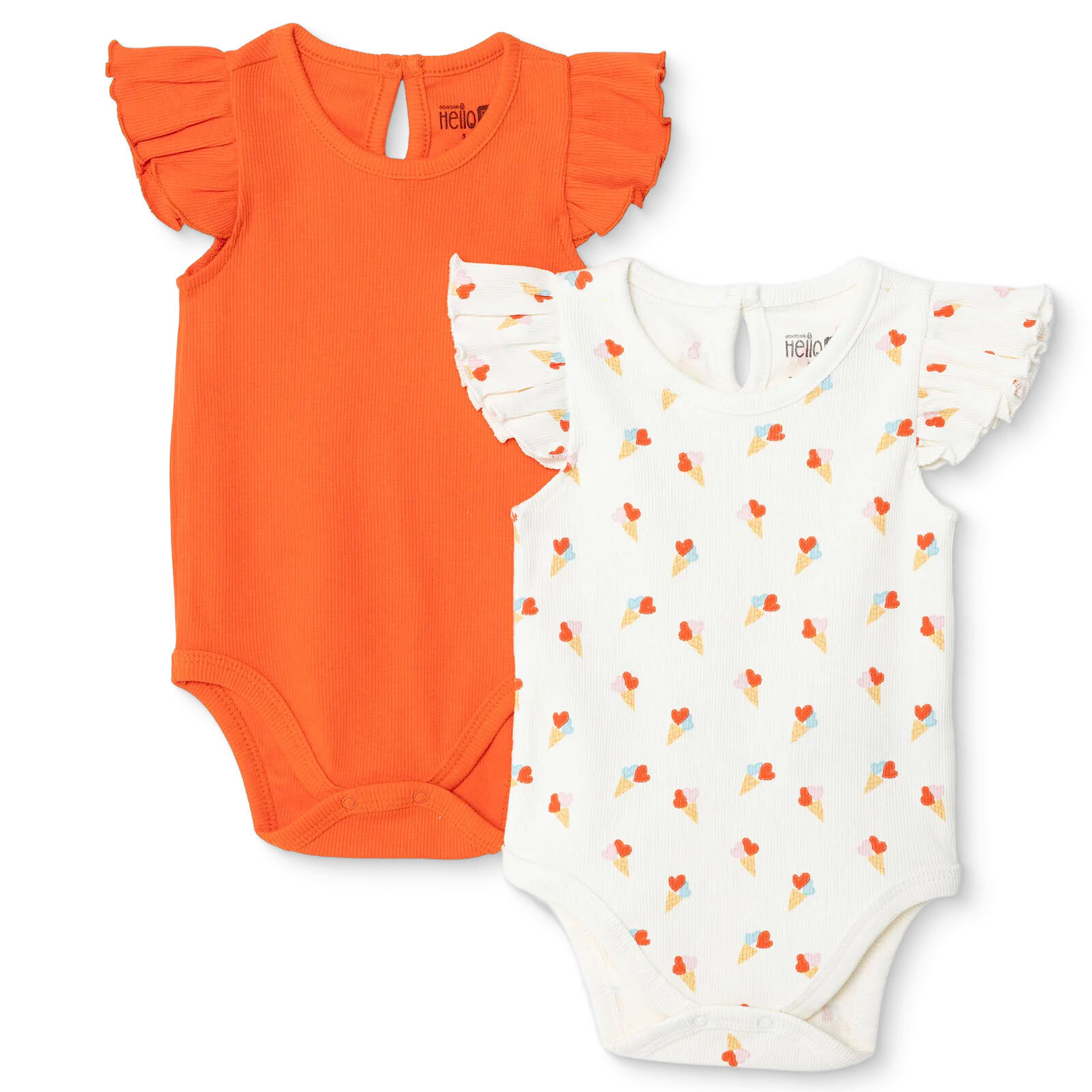 Kız Bebek 2li Atlet Body Bisiklet Yaka Atlet Kol