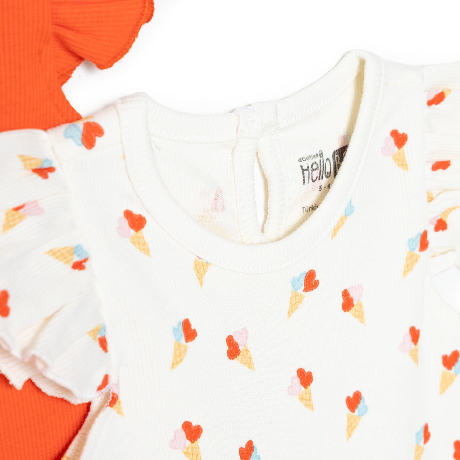 Kız Bebek 2li Atlet Body Bisiklet Yaka Atlet Kol