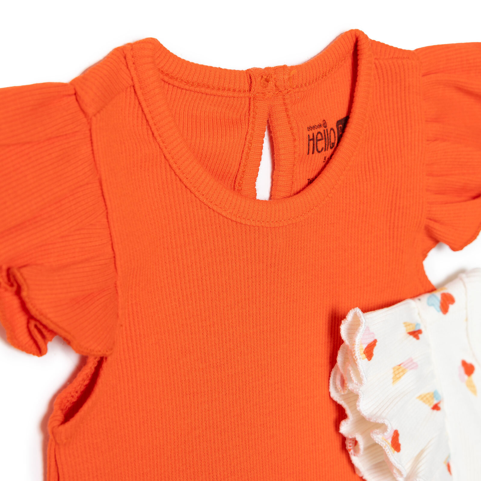 Kız Bebek 2li Atlet Body Bisiklet Yaka Atlet Kol