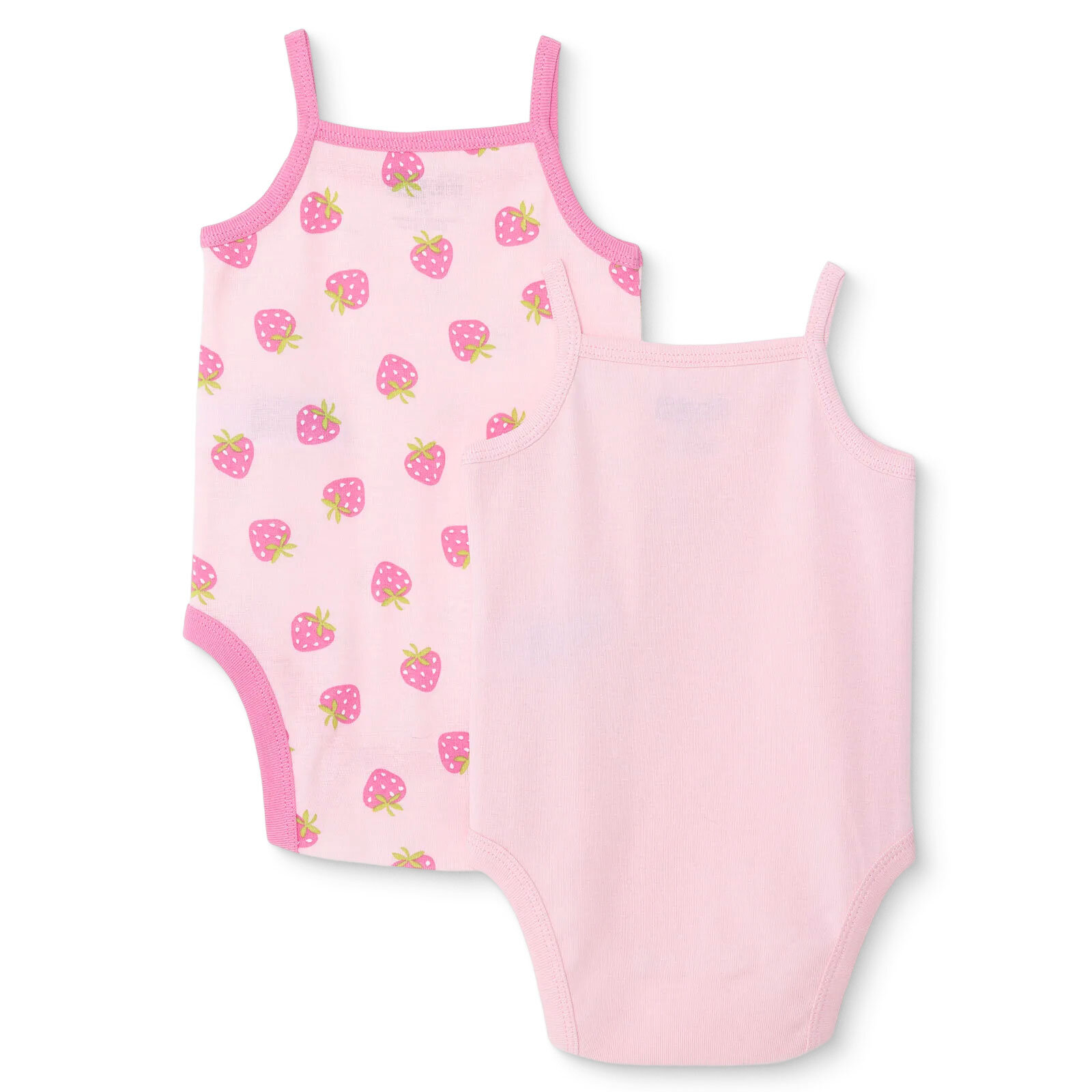 Kız Bebek 2li İp Askılı Body Bisiklet Yaka Kısa Kol