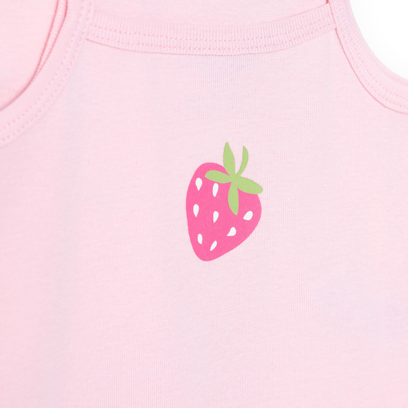 Kız Bebek 2li İp Askılı Body Bisiklet Yaka Kısa Kol