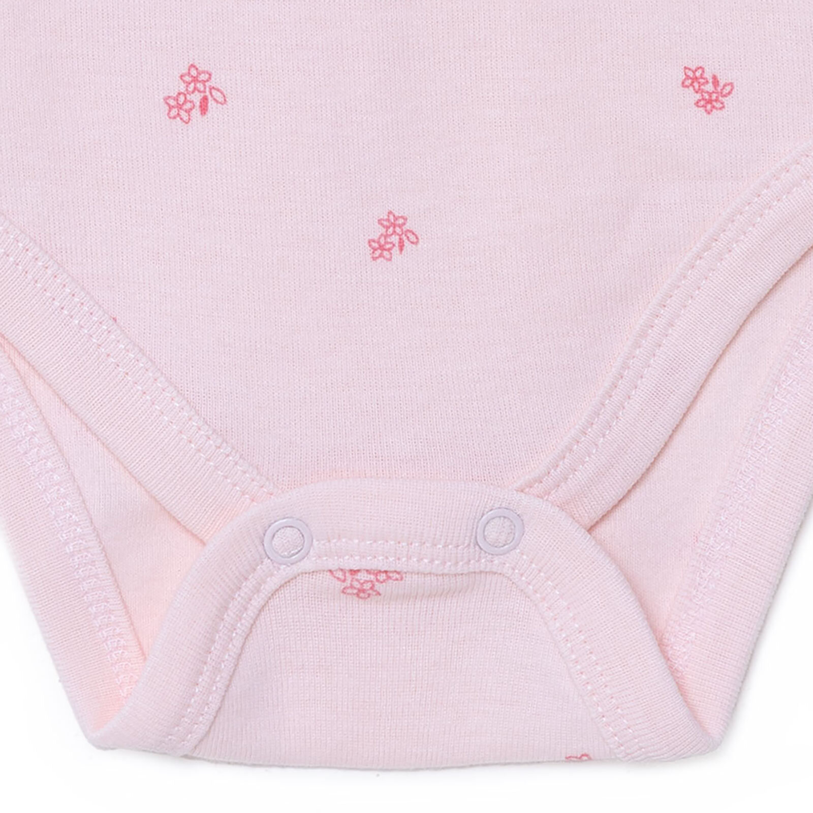 Kız Bebek 2li Uzun Kol Body Çıtçıtlı Yaka Ribana Paça