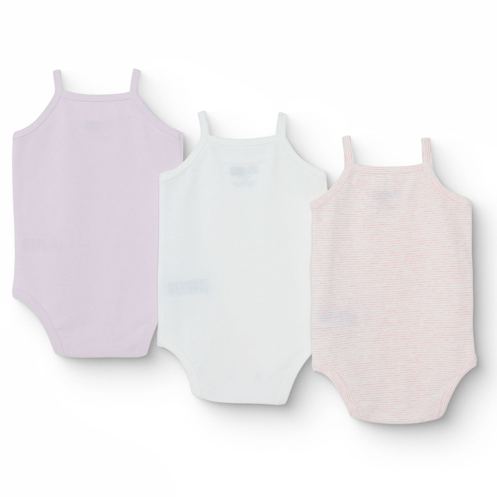 Kız Bebek 3lü Atlet Body Ribana Bisiklet Yaka İp Askılı Kız Bebek 3lü Atlet Body Ribana Bisiklet Yaka İp Askılı