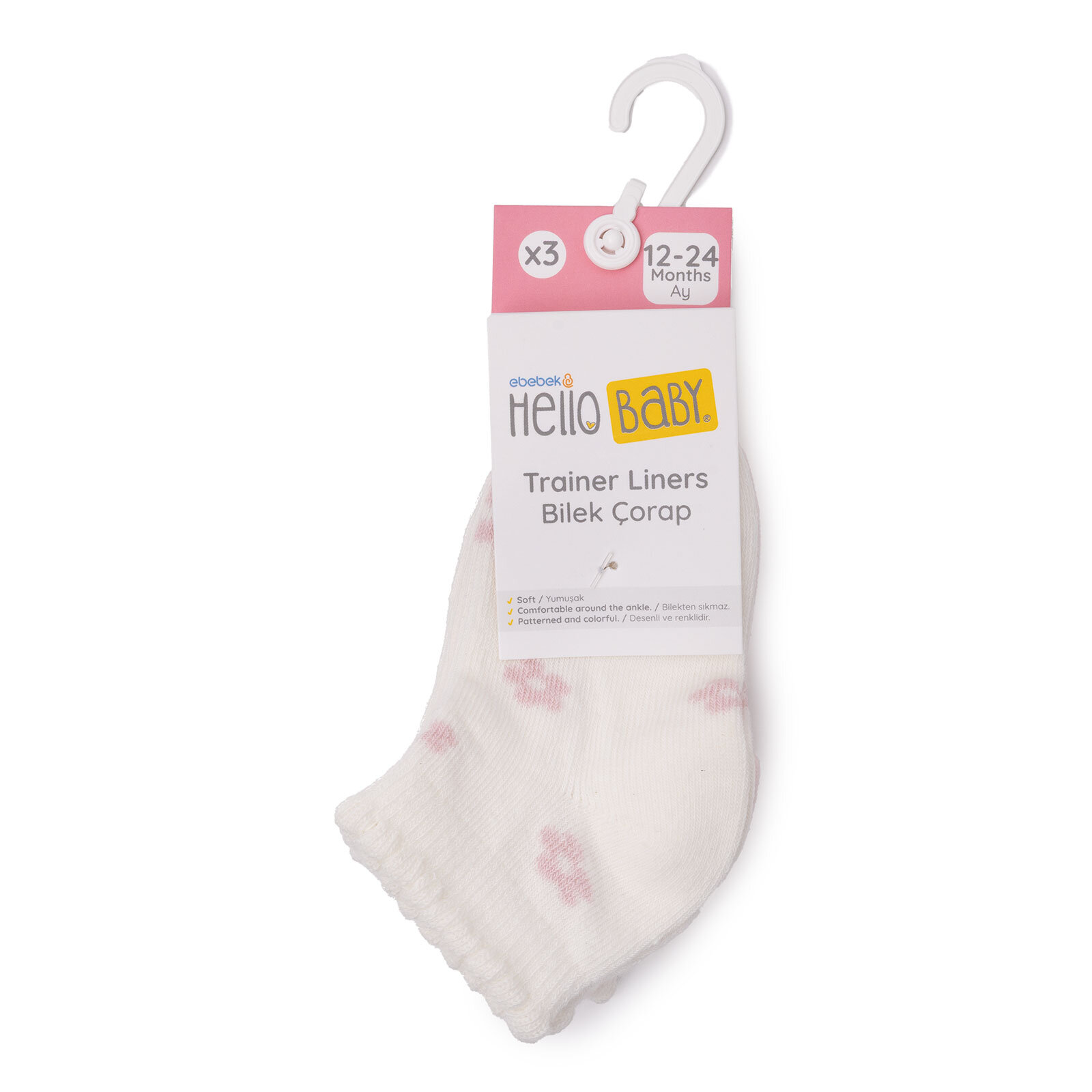 Kız Bebek 3'lü Bilek Çorap