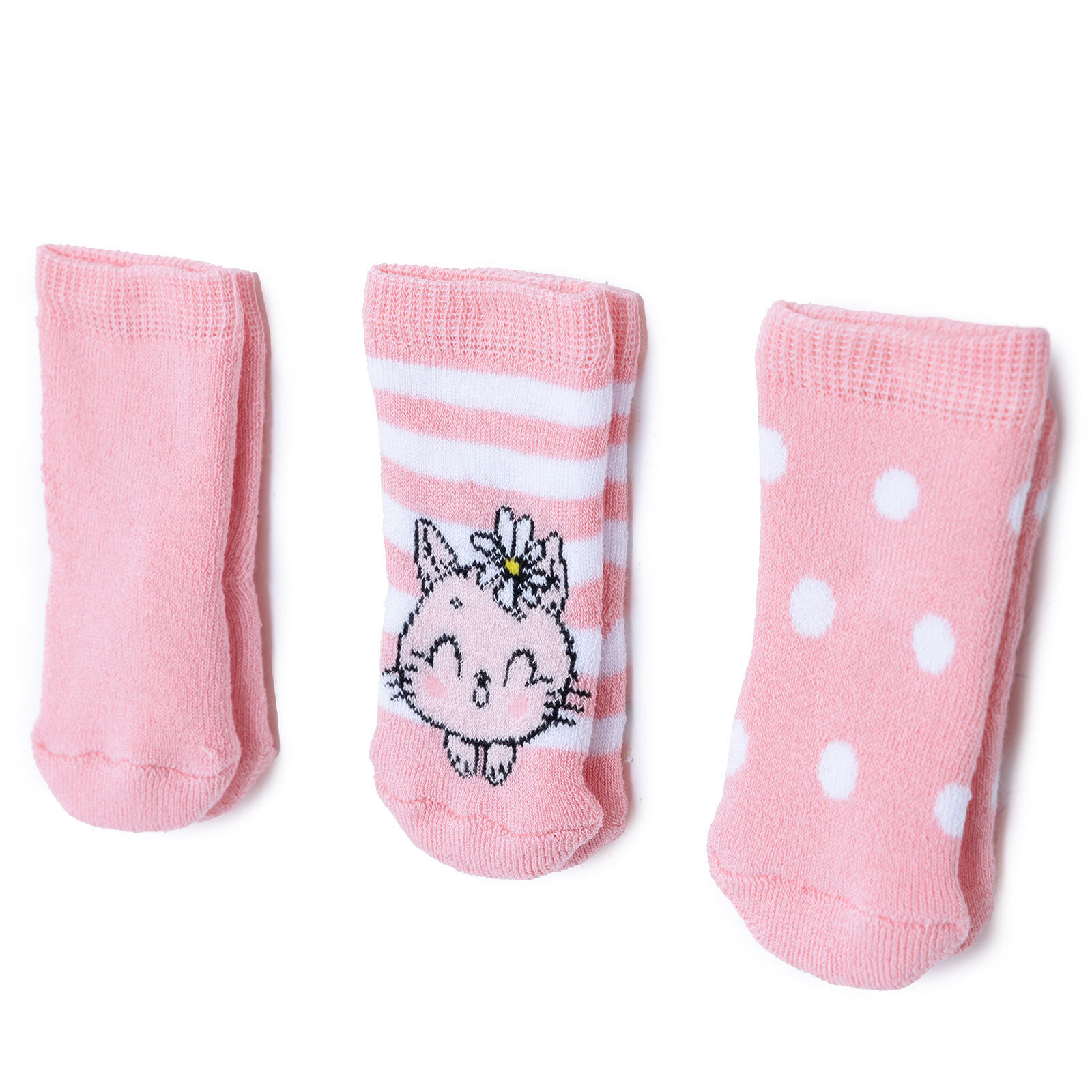 Kız Bebek 3lü Havlu Çorap