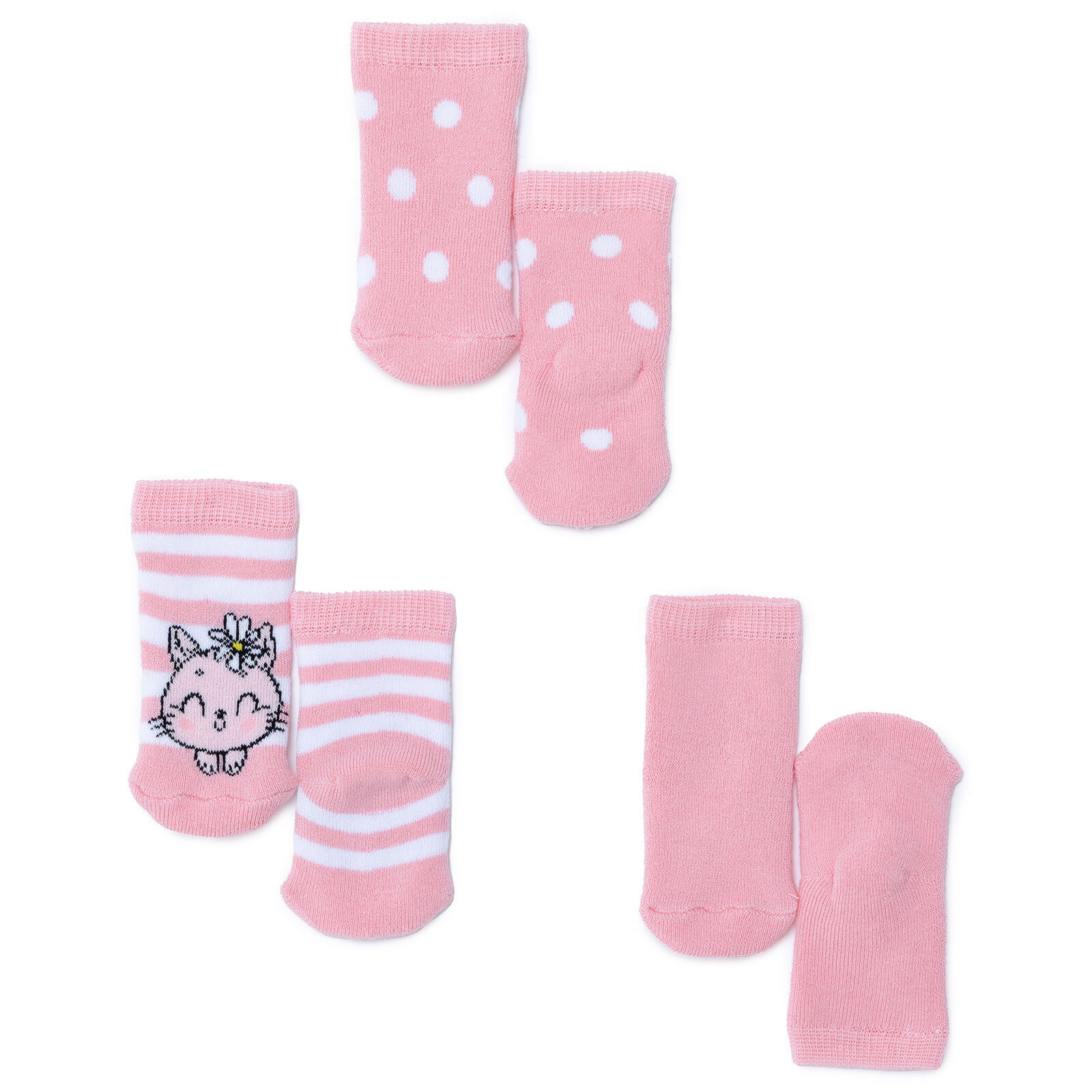 Kız Bebek 3lü Havlu Çorap