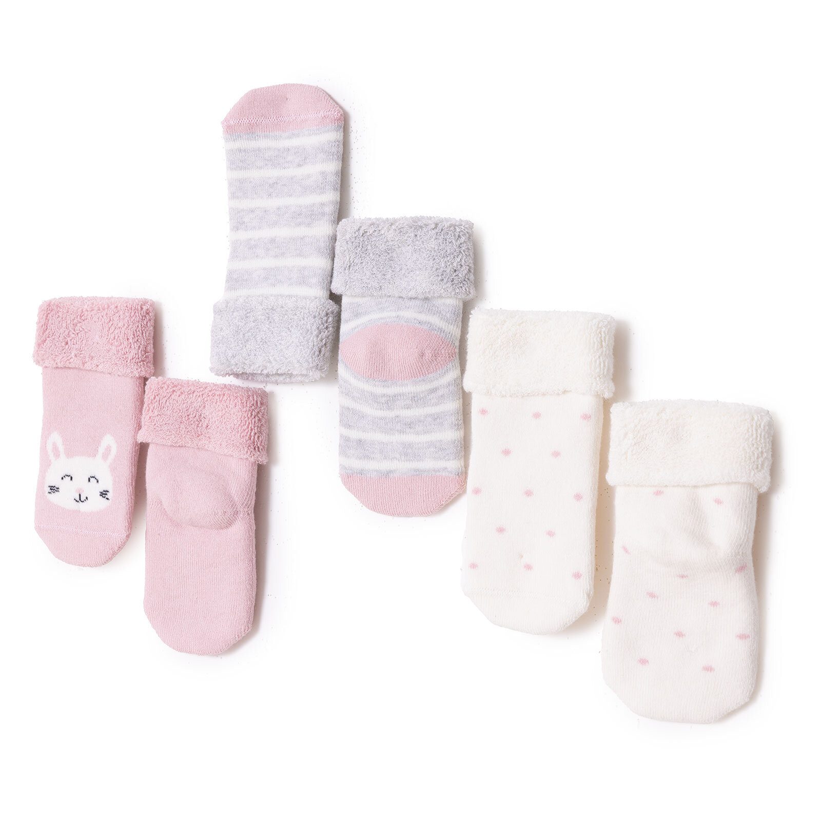 Kız Bebek 3lü Havlu Çorap