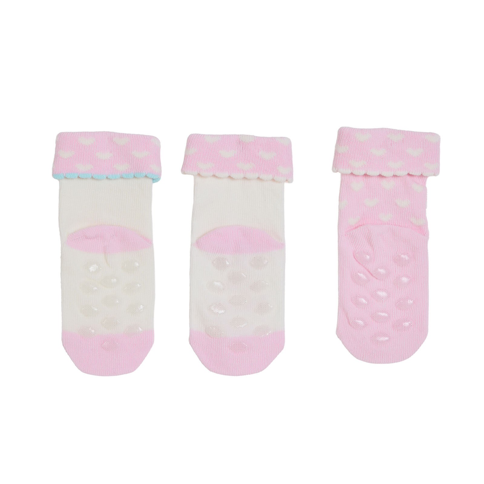 Kız Bebek 3lü Kıvrık Çorap