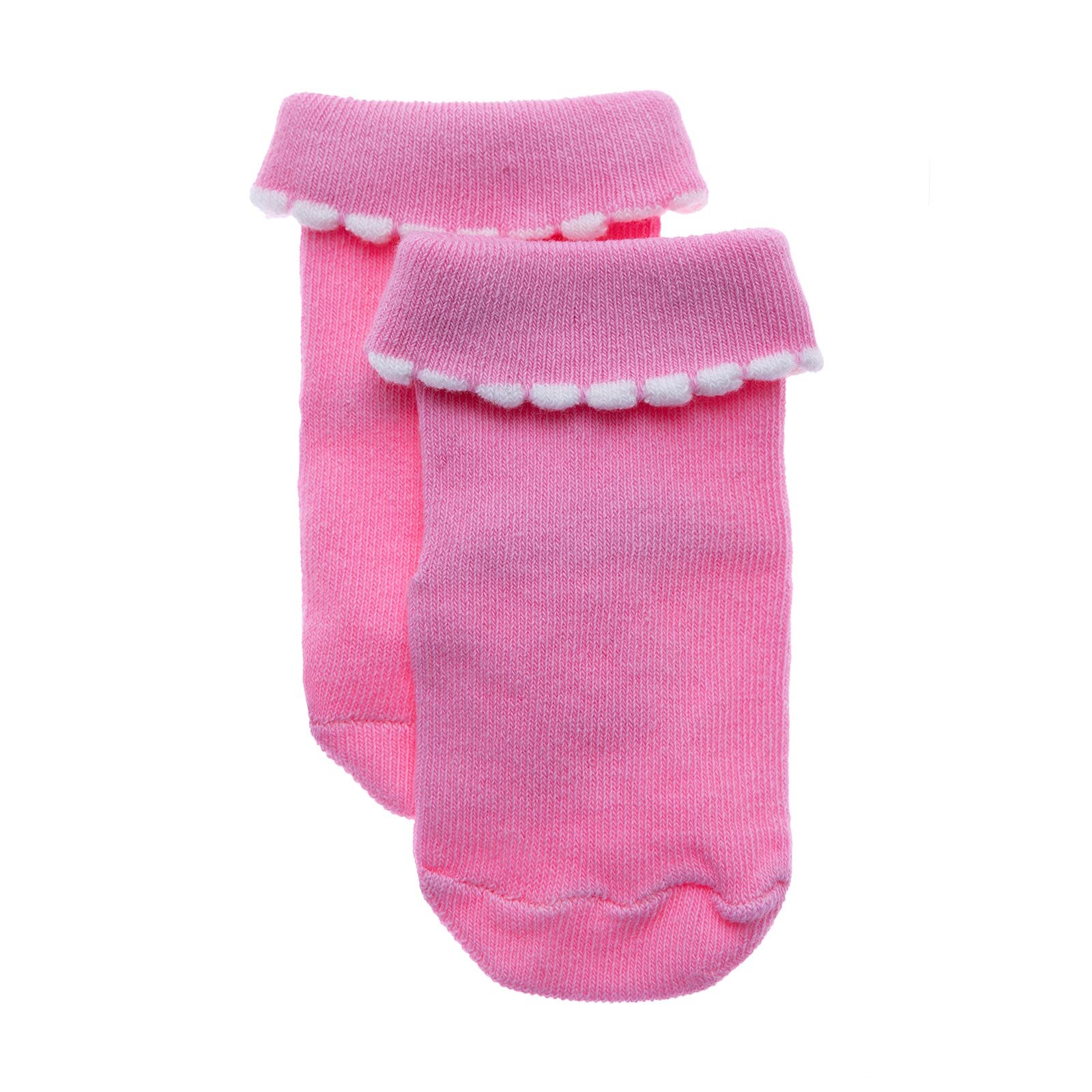 Kız Bebek 3lü Kıvrık Çorap