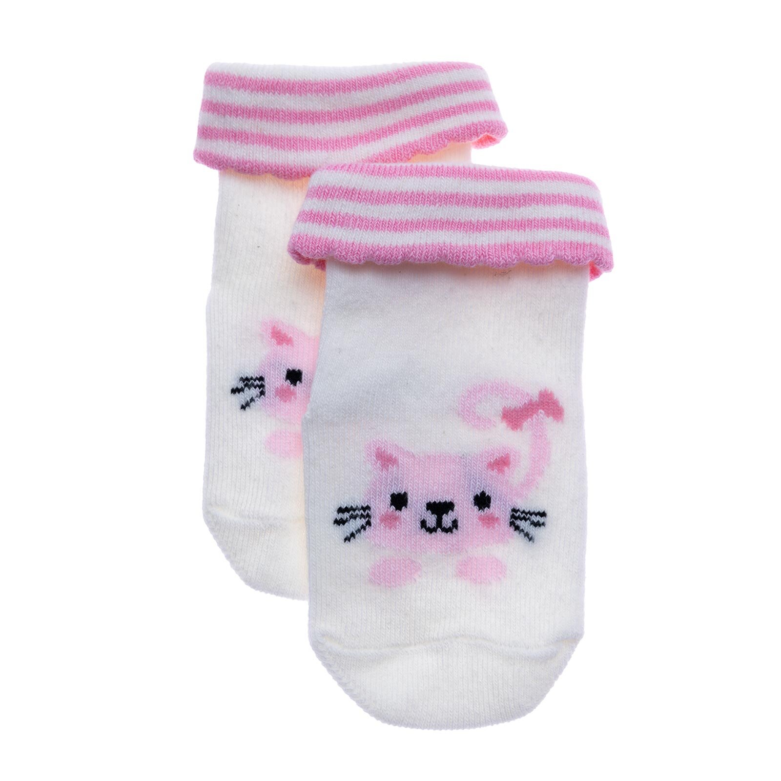 Kız Bebek 3lü Kıvrık Çorap