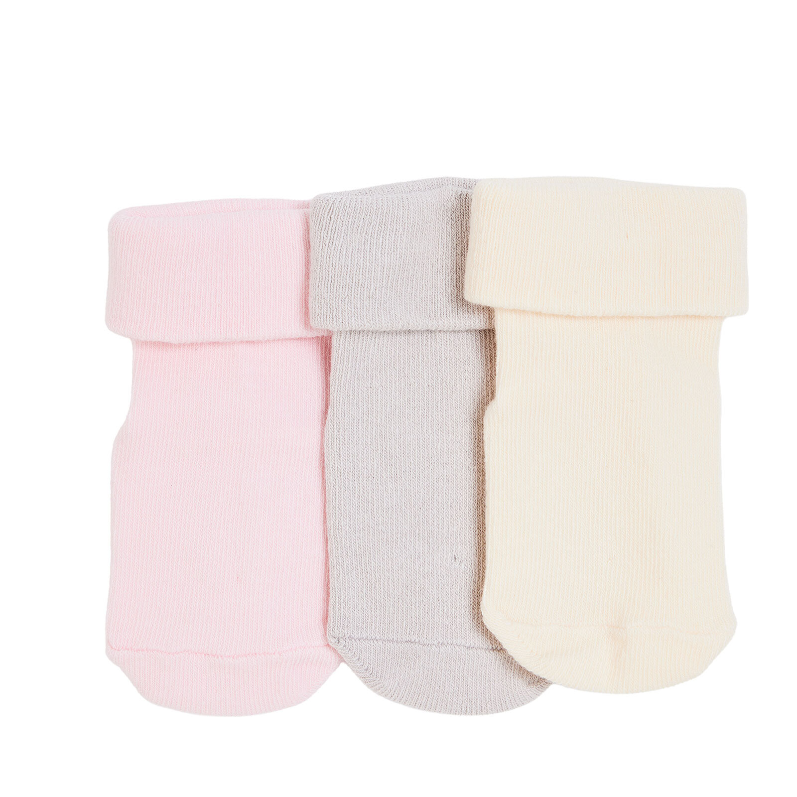 Kız Bebek 3lü Kıvrık Çorap