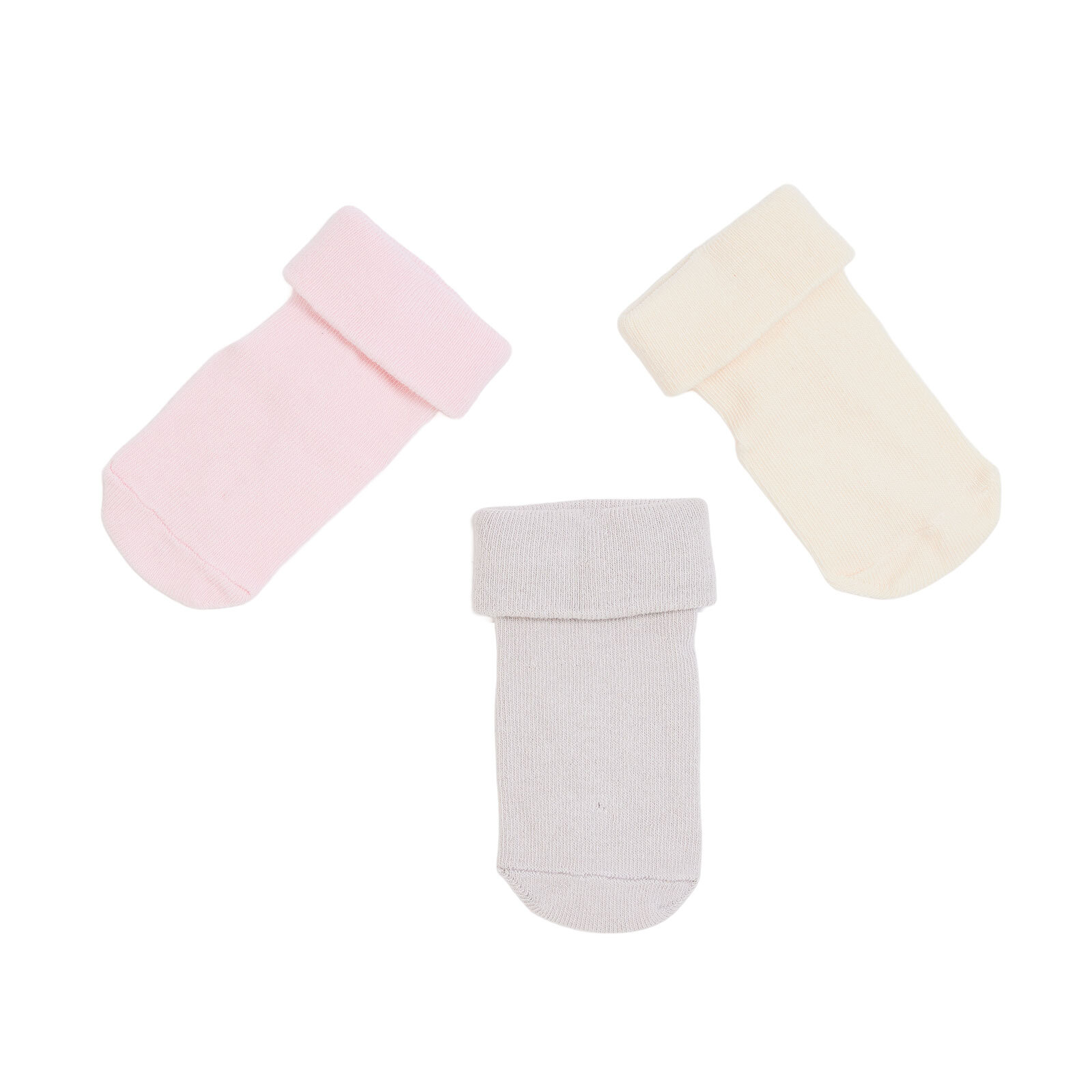 Kız Bebek 3lü Kıvrık Çorap