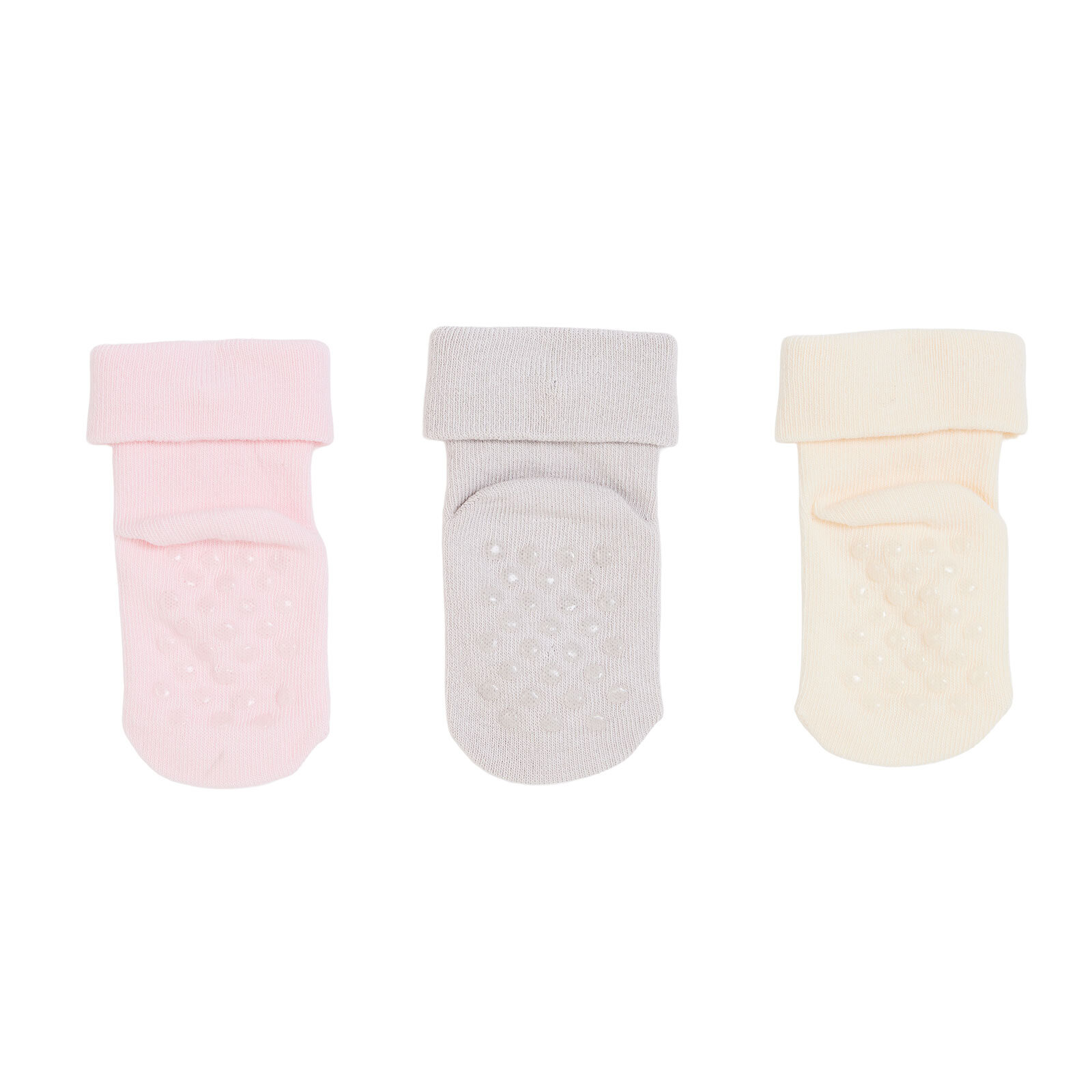 Kız Bebek 3lü Kıvrık Çorap