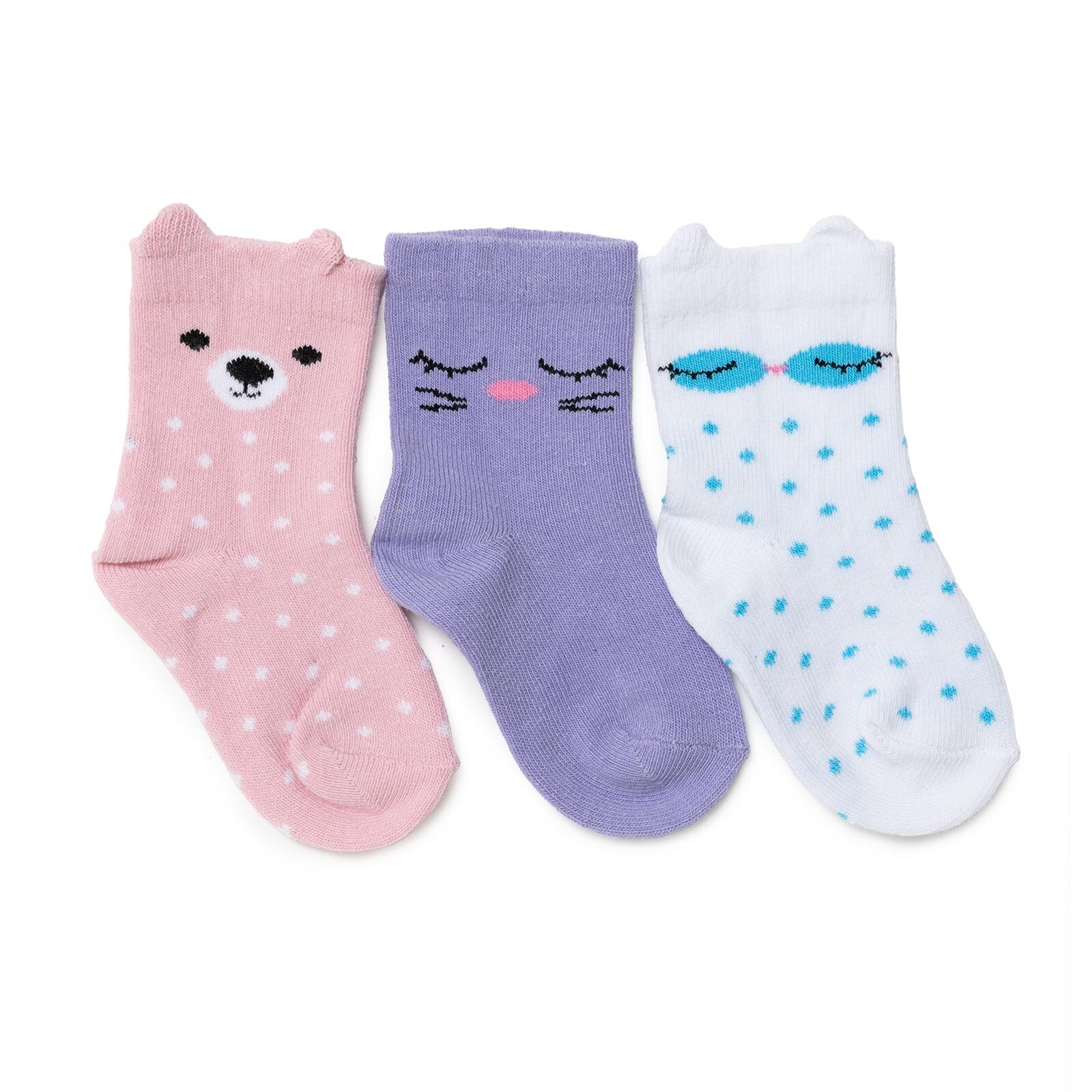 Kız Bebek 3lü Soket Çorap