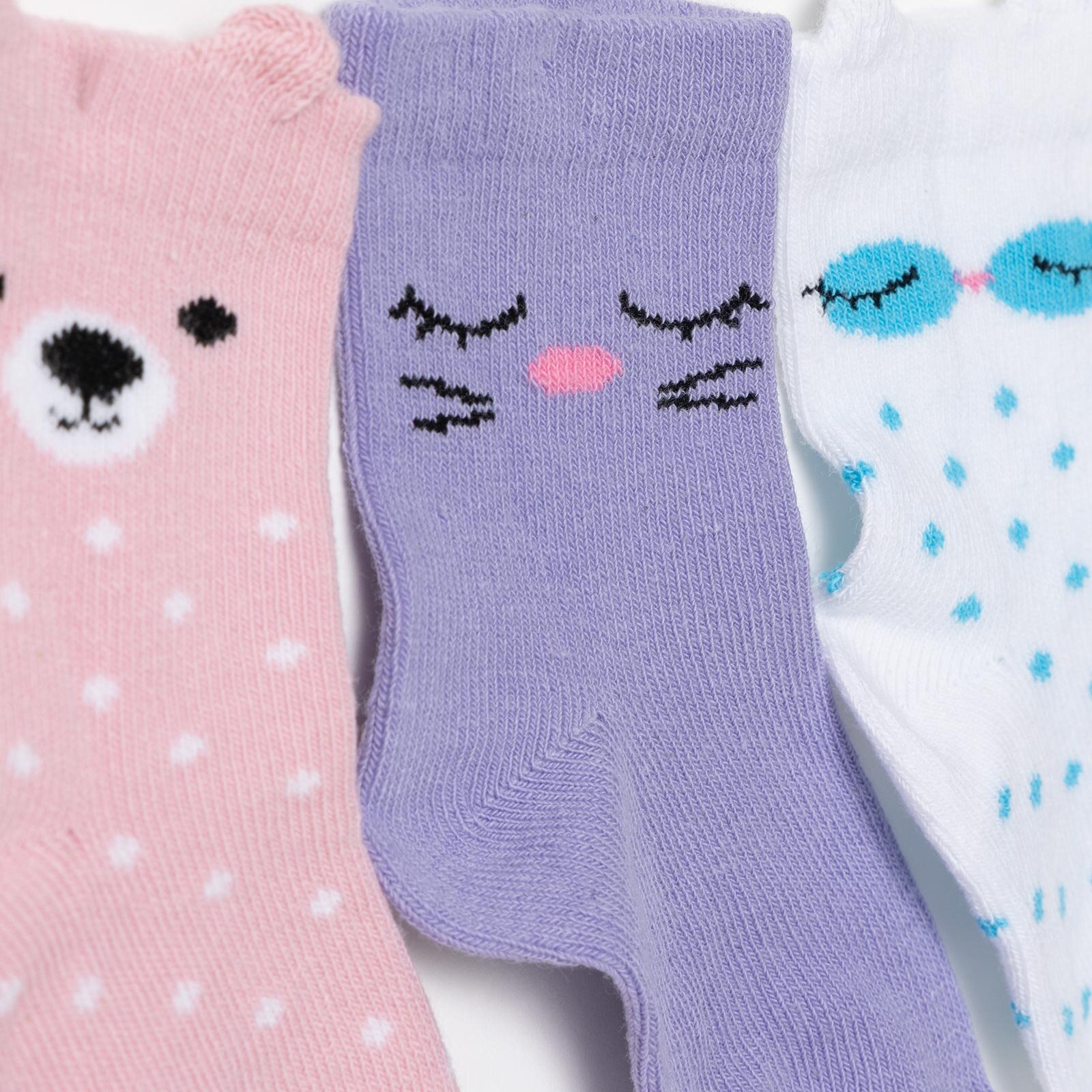 Kız Bebek 3lü Soket Çorap