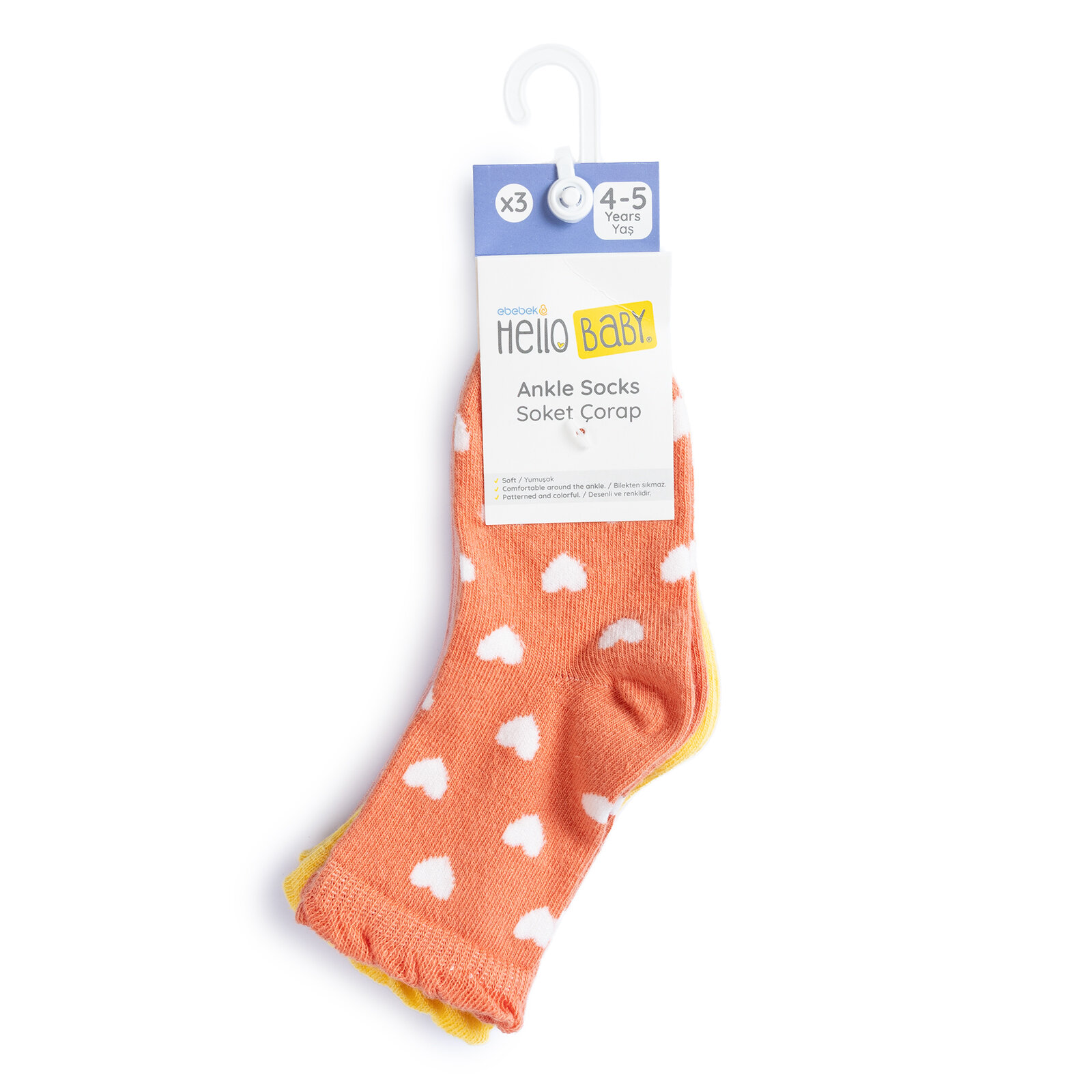 Kız Bebek 3lü Soket Çorap