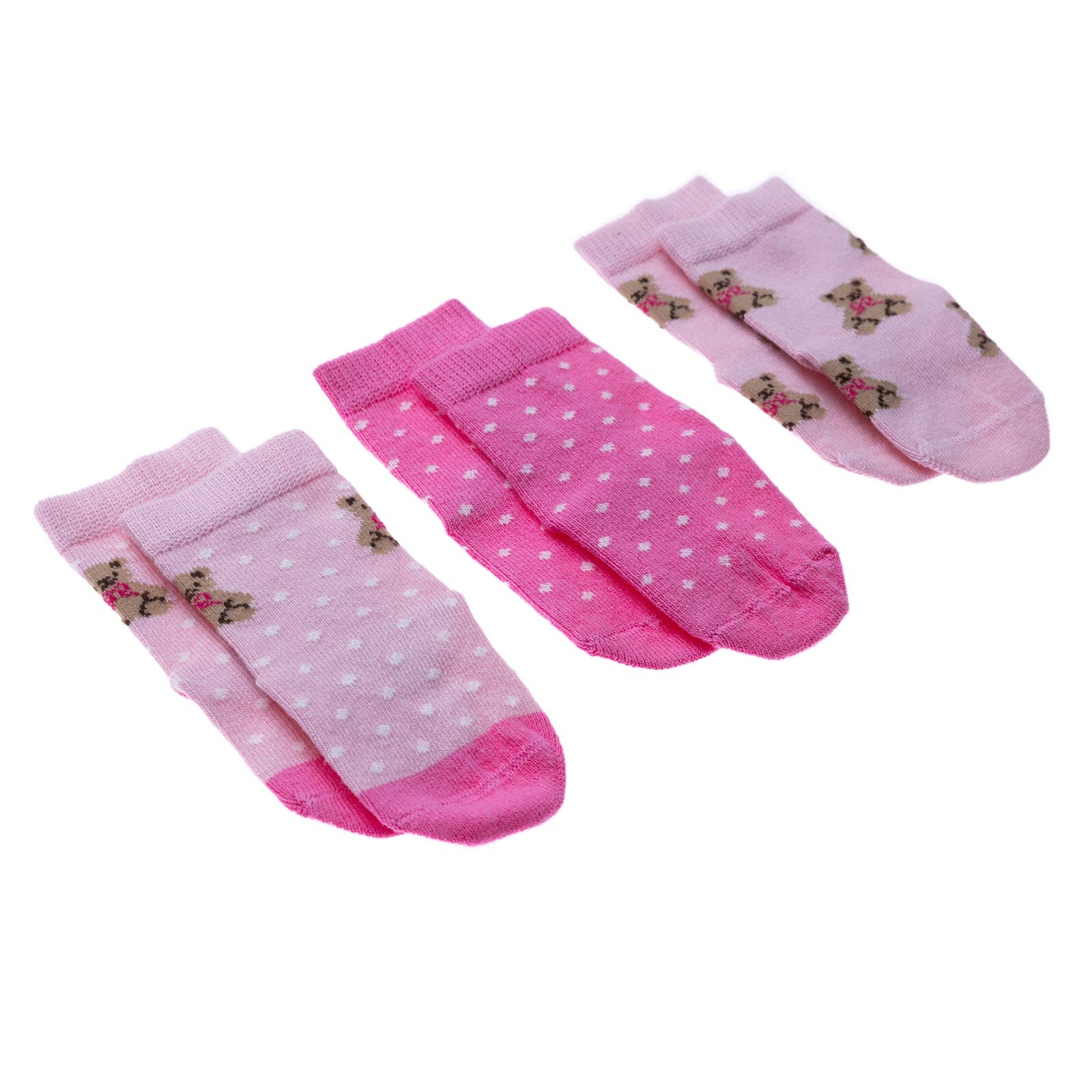 Kız Bebek 3lü Soket Çorap