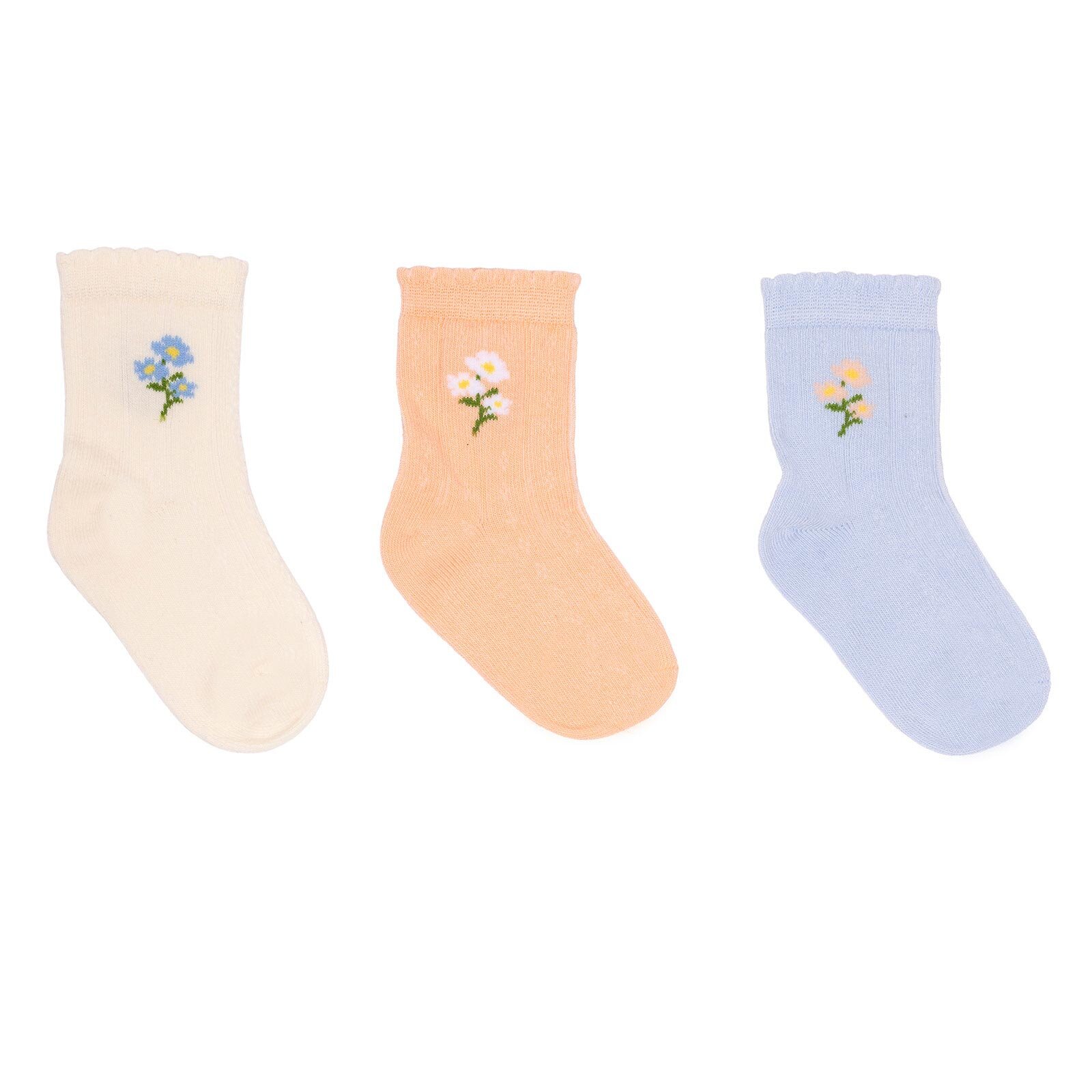 Kız Bebek 3lü Soket Çorap