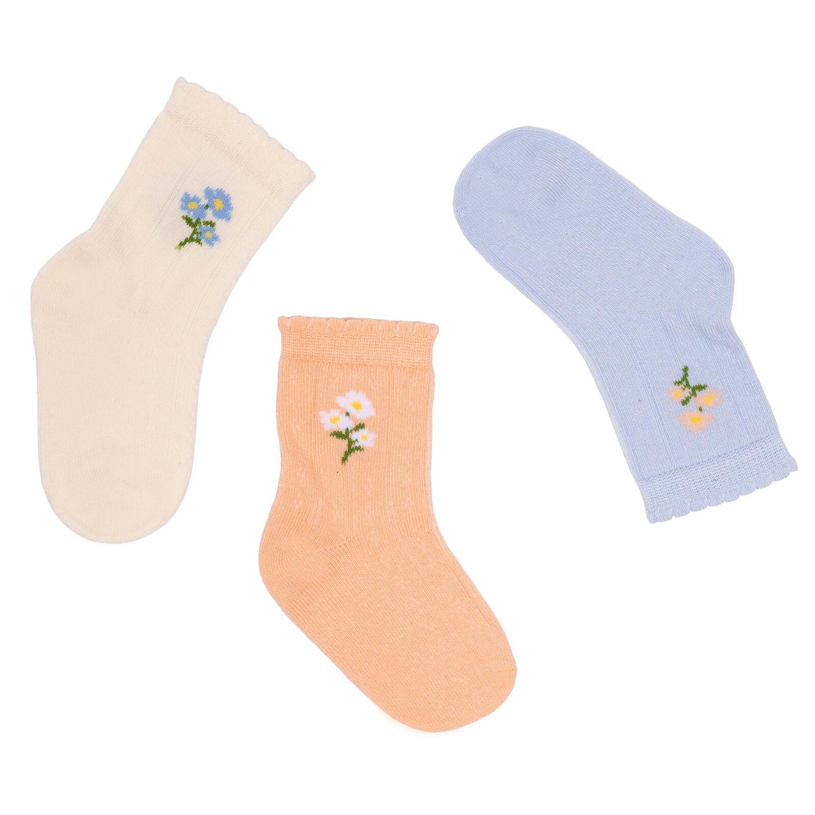Kız Bebek 3lü Soket Çorap