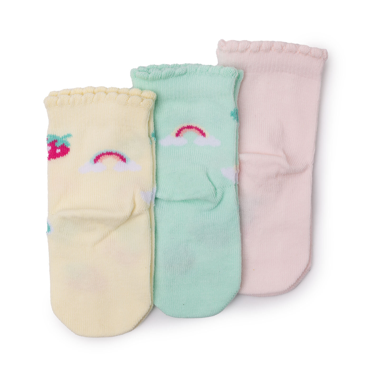 Kız Bebek 3lü Soket Çorap
