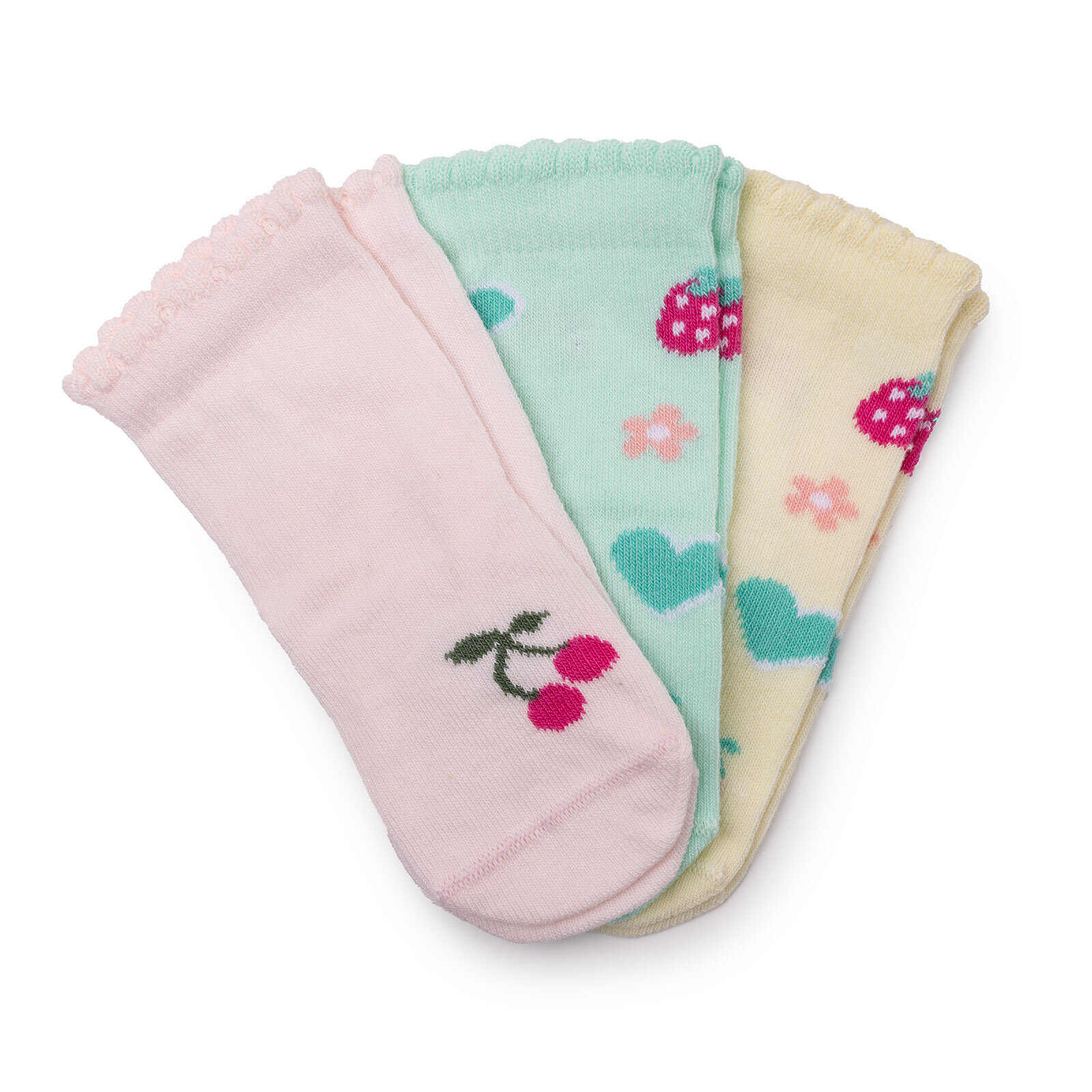 Kız Bebek 3lü Soket Çorap