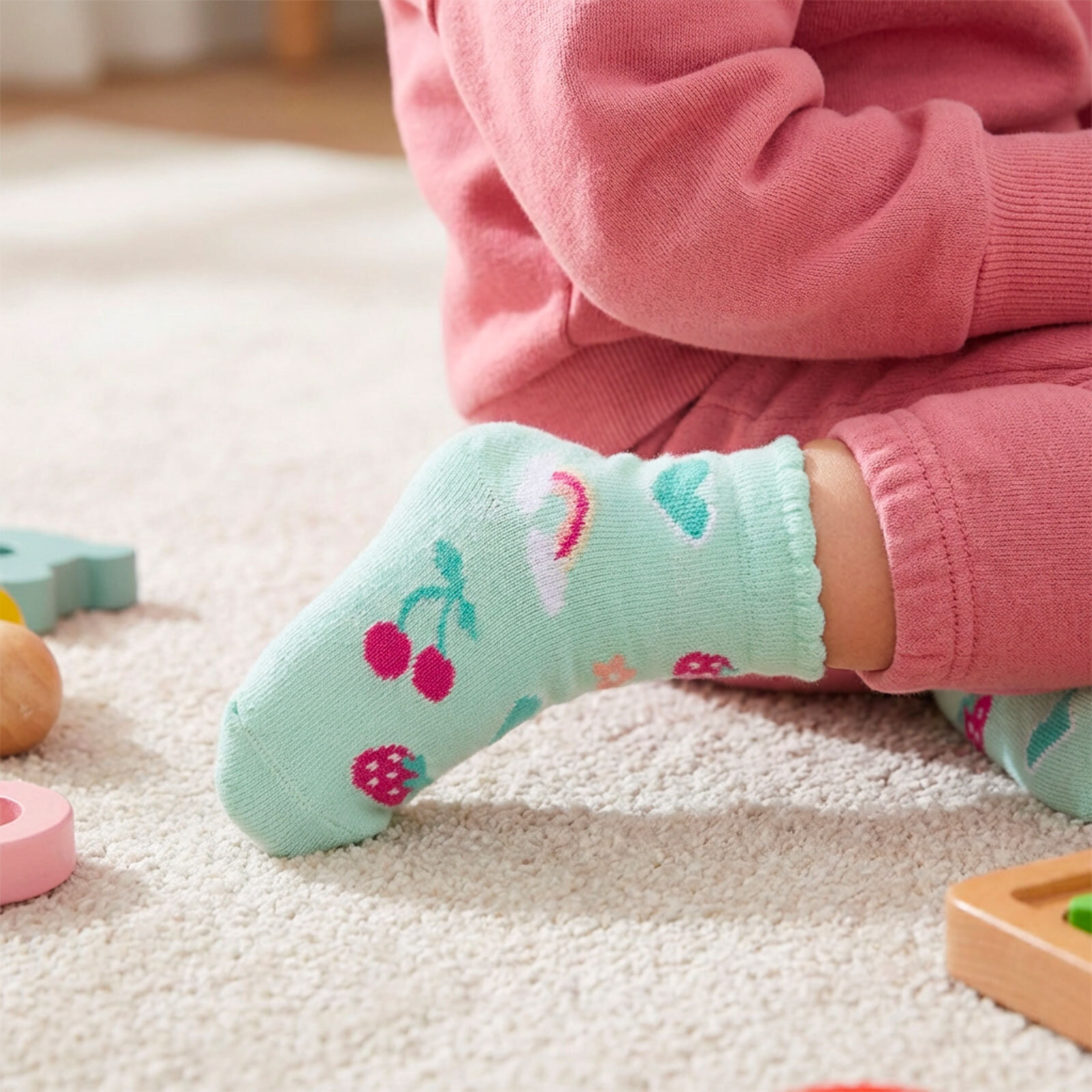 Kız Bebek 3lü Soket Çorap