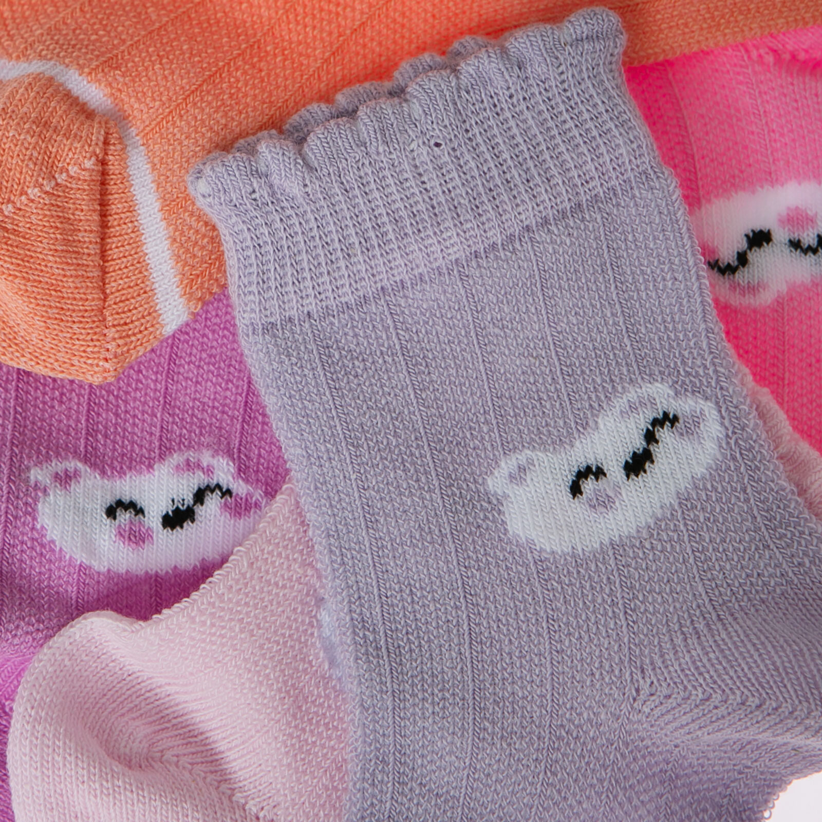 Kız Bebek 5'li Soket Çorap Renkli