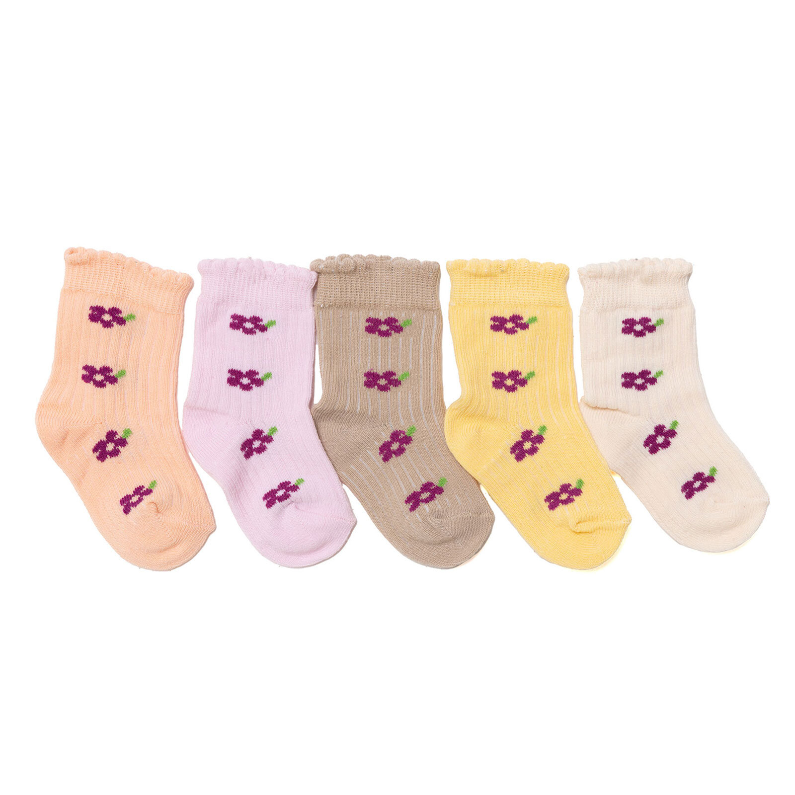 Kız Bebek 5'li Soket Çorap