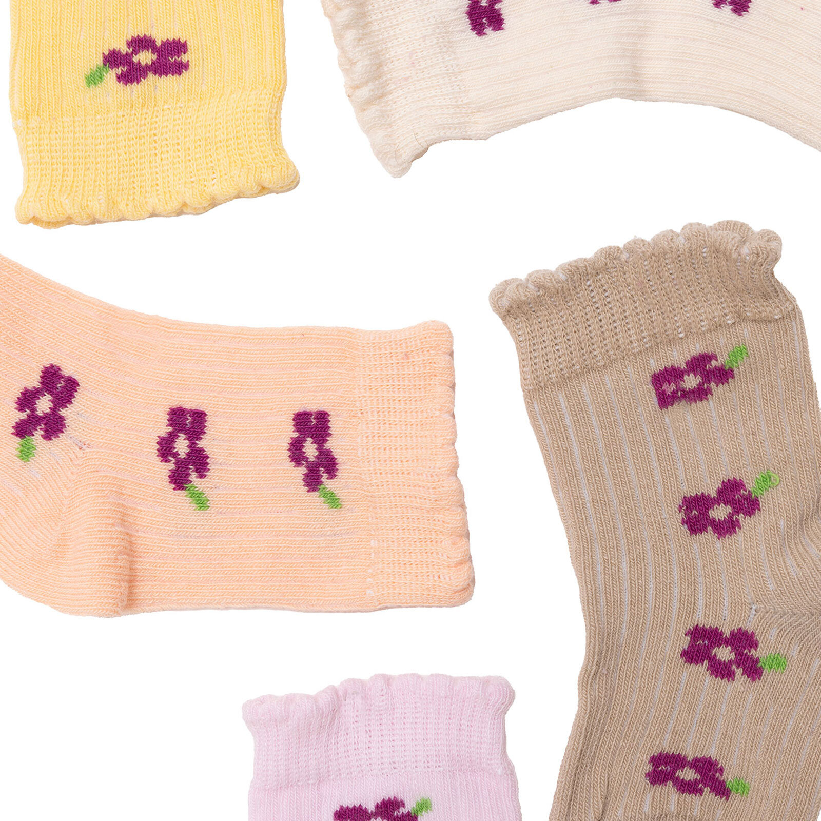 Kız Bebek 5'li Soket Çorap