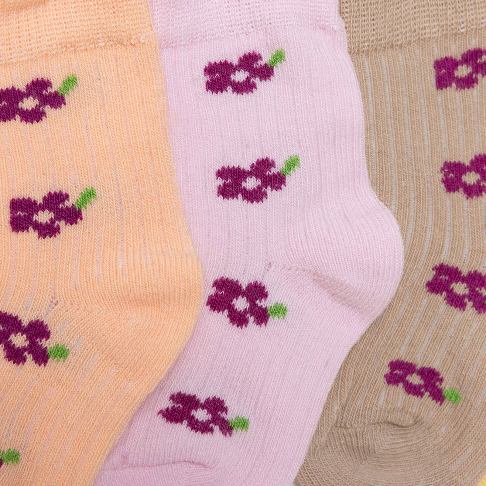 Kız Bebek 5'li Soket Çorap