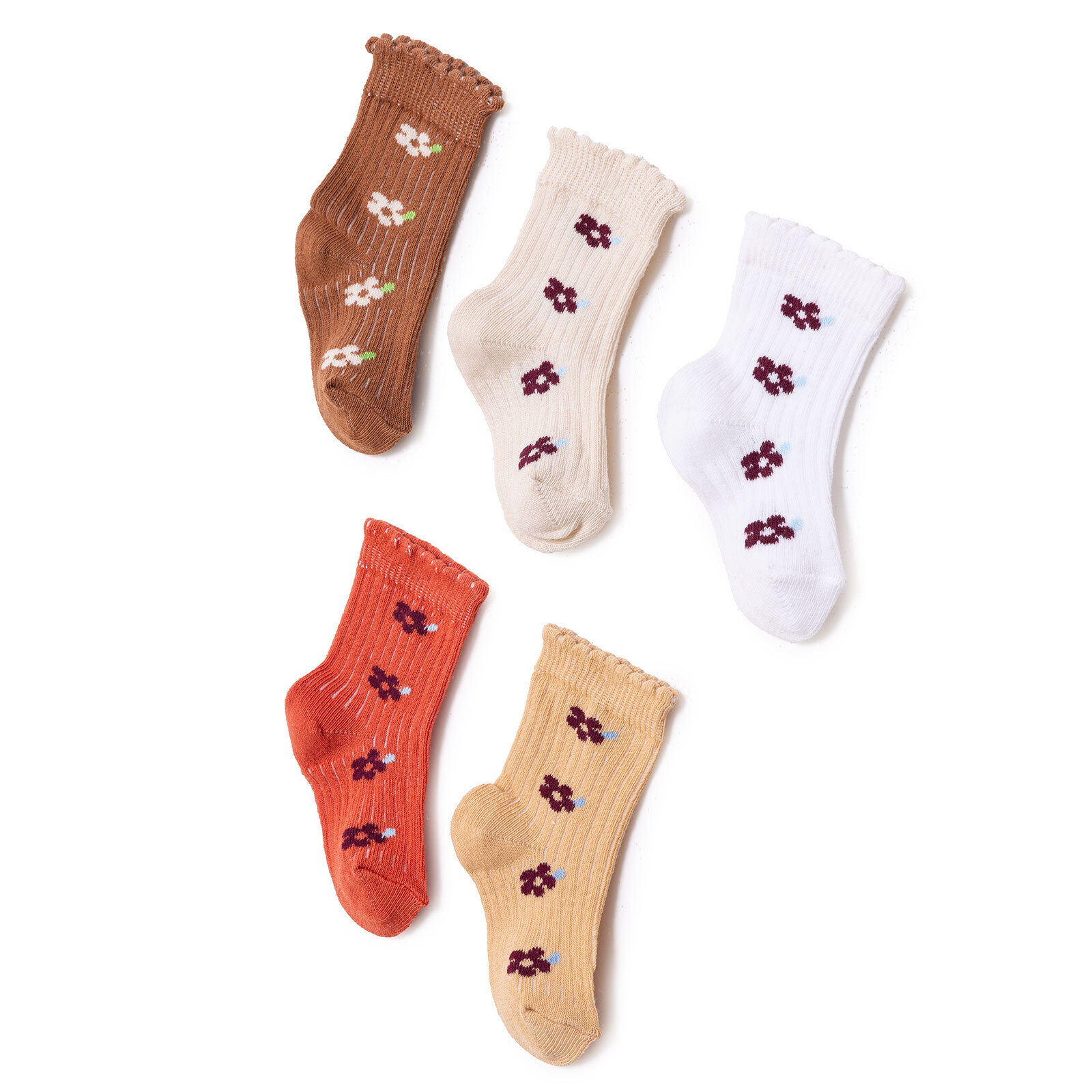 Kız Bebek 5'li Soket Çorap