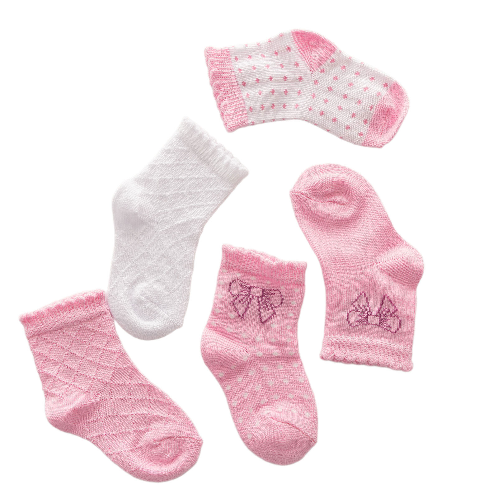 Kız Bebek 5'li Soket Çorap Kız Bebek 5'li Soket Çorap