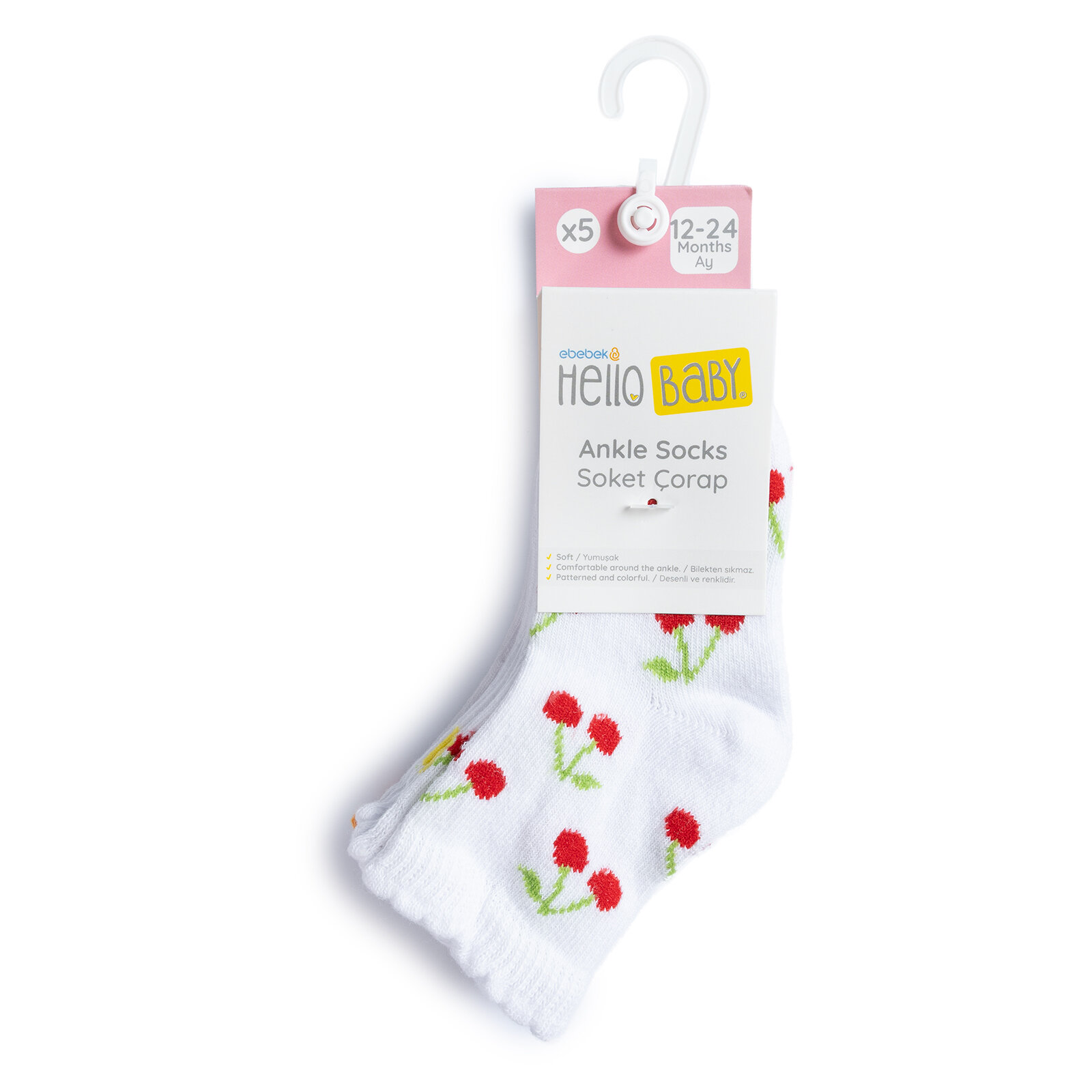 Kız Bebek 5'li Soket Çorap Kız Bebek 5'li Soket Çorap