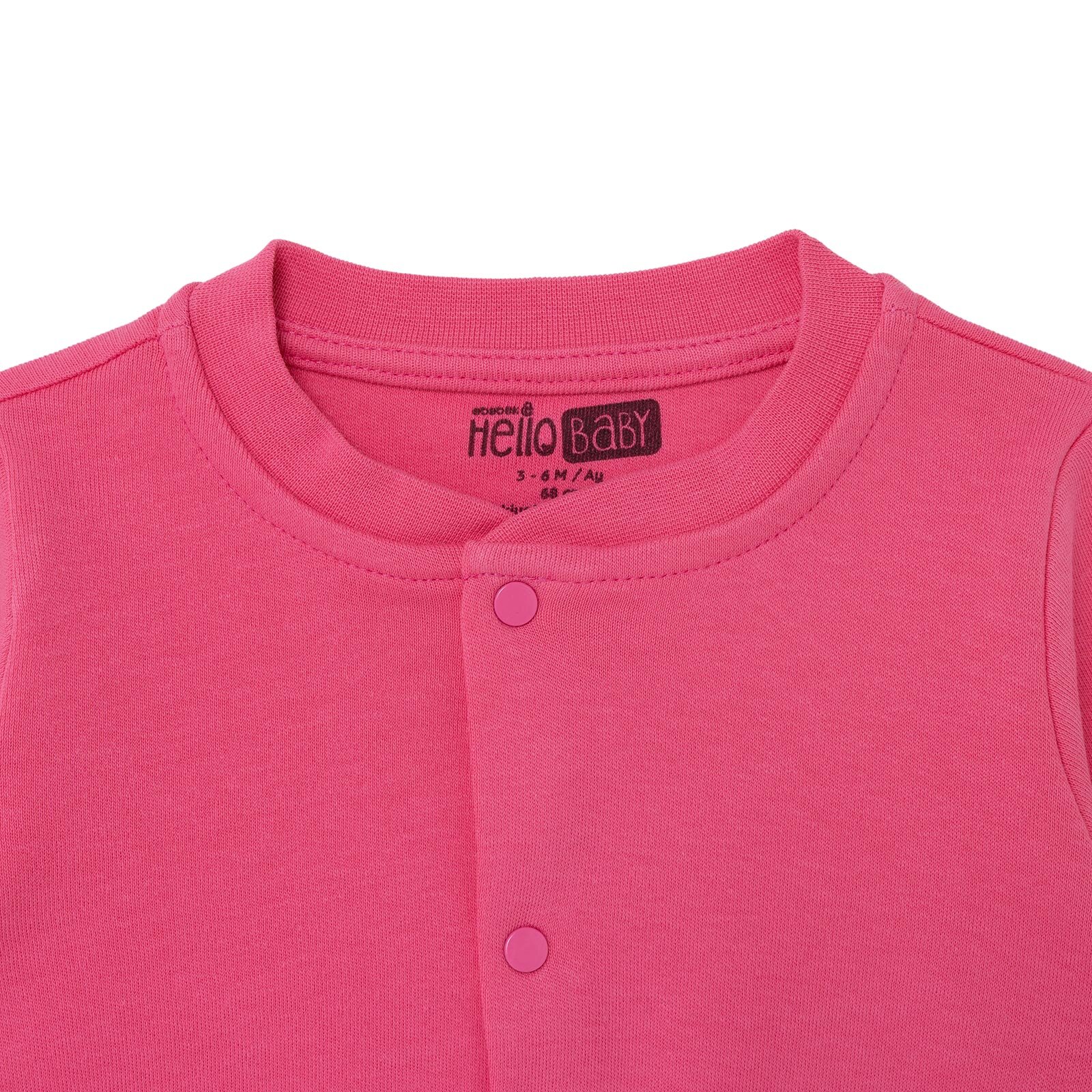 Kız Bebek Basic Hırka İnterlok Bisiklet Yaka Uzun Kol